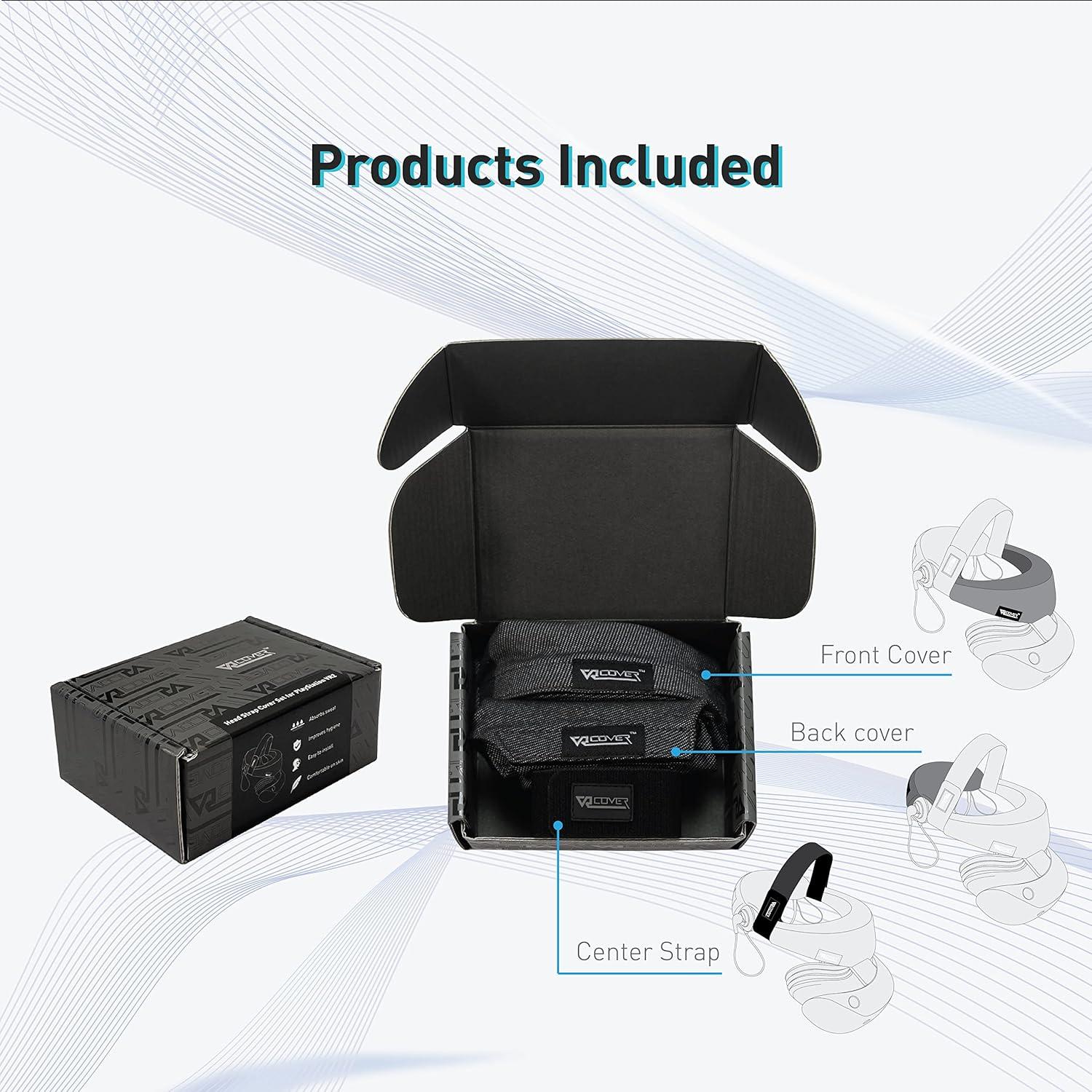 Juego de fundas y correa de cabeza VR Cover para PSVR2