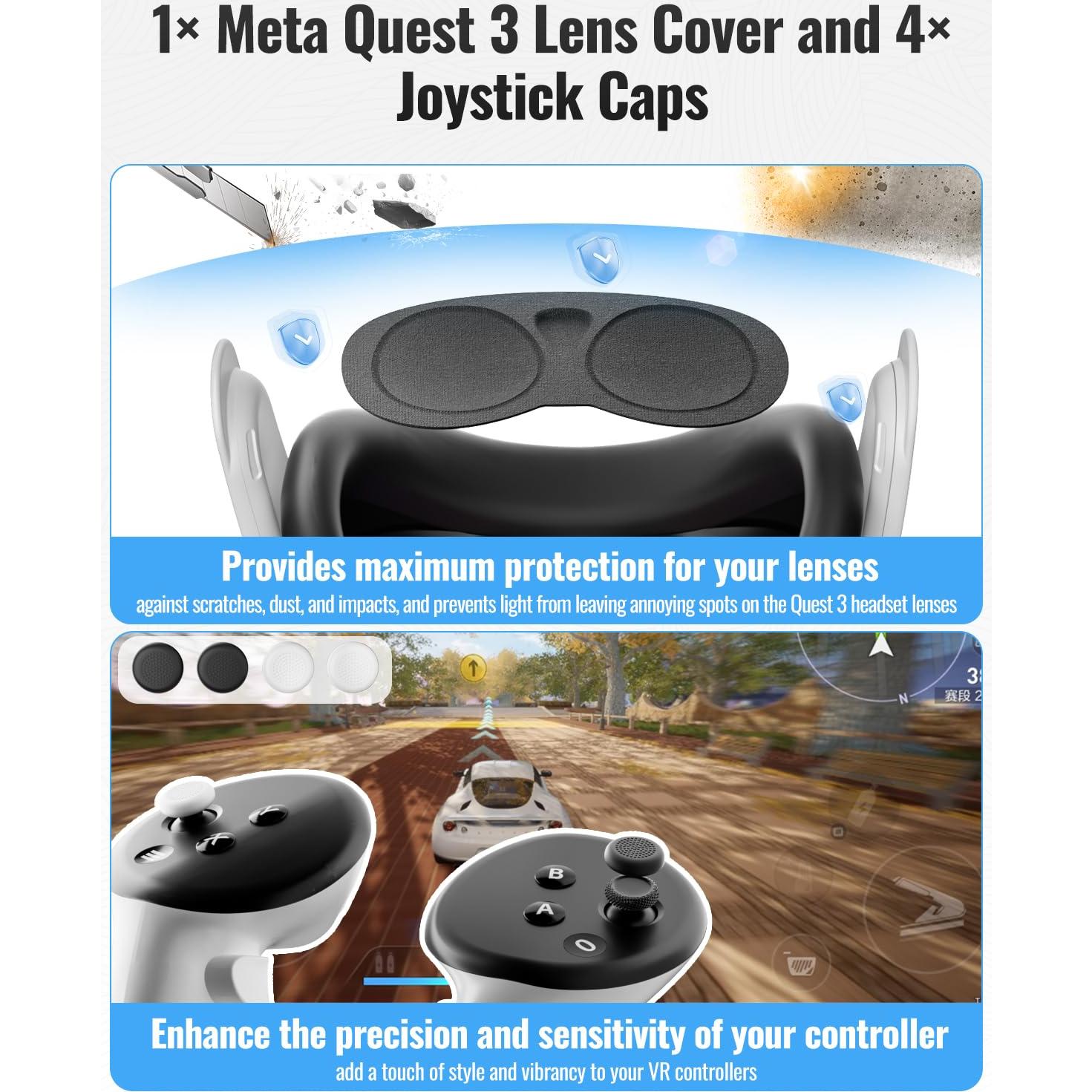 Cubierta de Silicona OLCLSS para Almohadilla Facial Meta Quest 3