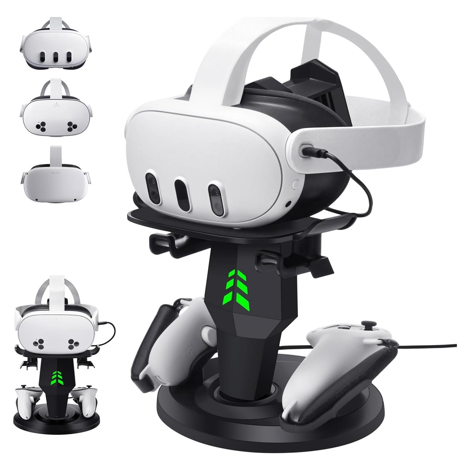 Base de Carga para Auriculares VR Alcopanda Quest 3/2 Soporte Tipo C