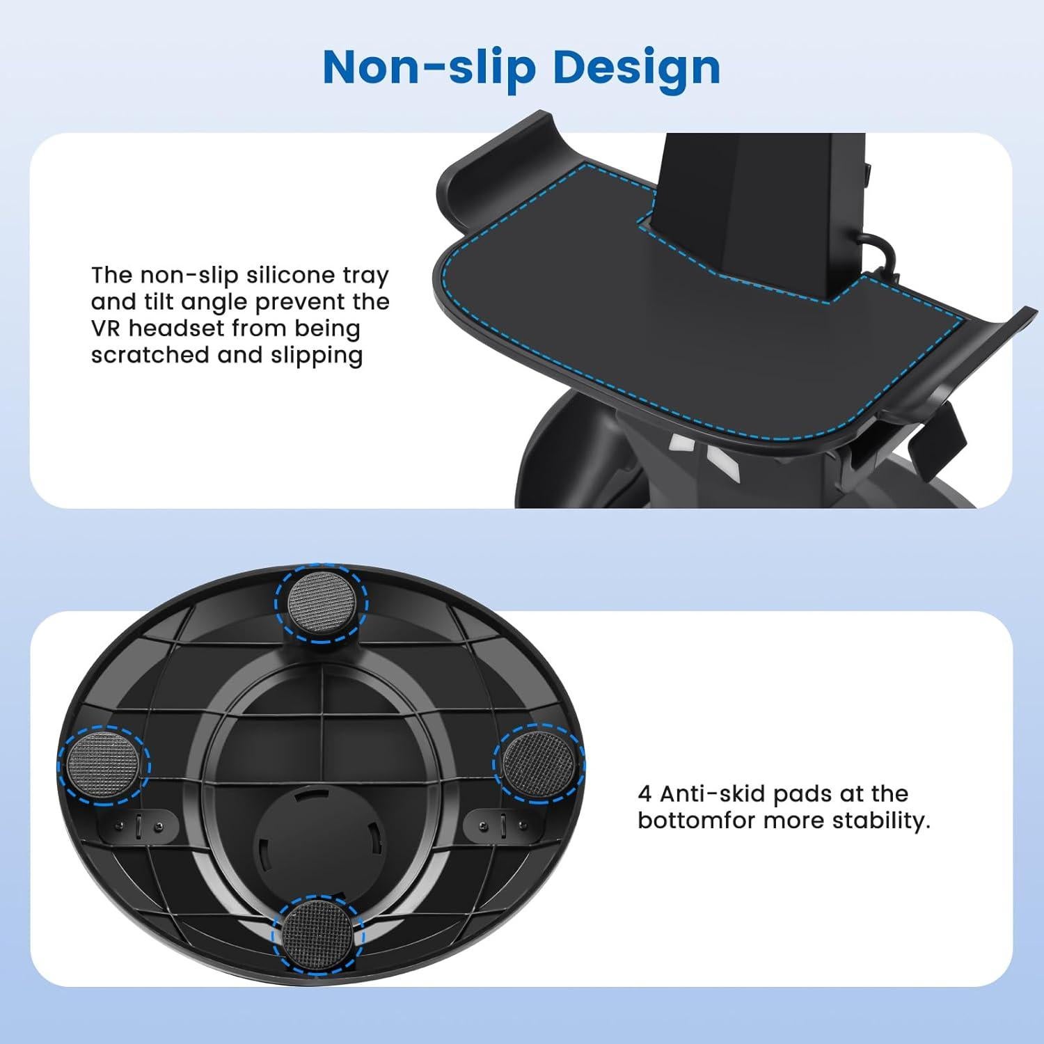 Base de Carga para Auriculares VR Alcopanda Quest 3/2 Soporte Tipo C