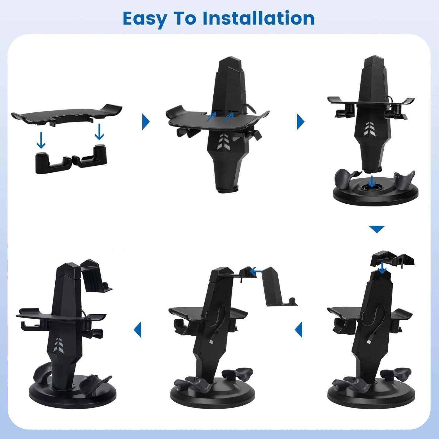 Base de Carga para Auriculares VR Alcopanda Quest 3/2 Soporte Tipo C