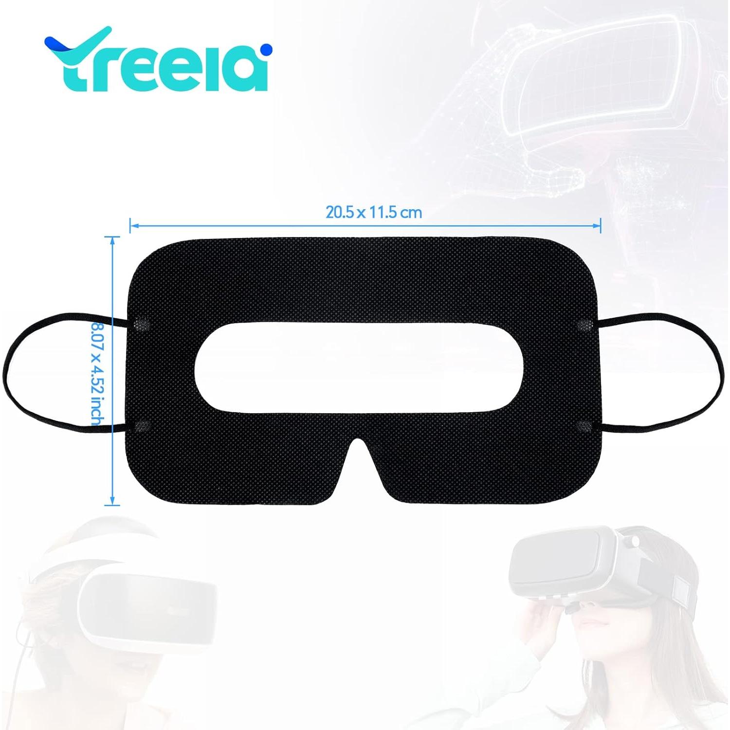 Mascarillas Desechables para VR Treela 200 Pcs Transpirables