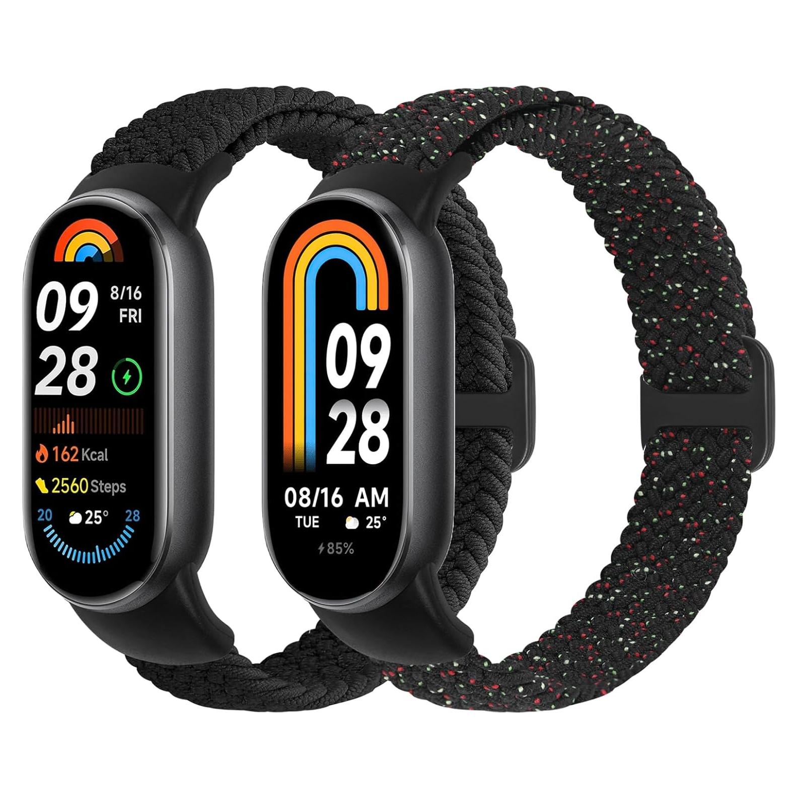 Bandas trenzadas TumpCez para Xiaomi Smart Band 9/8 - 2-Pack
