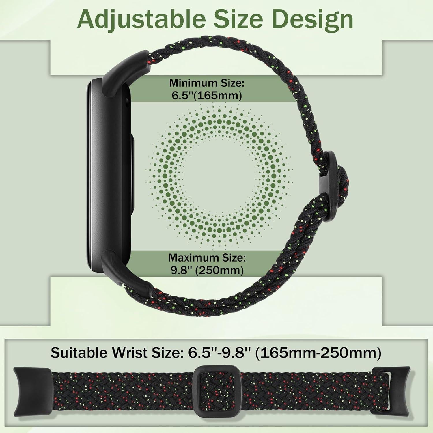 Bandas trenzadas TumpCez para Xiaomi Smart Band 9/8 - 2-Pack