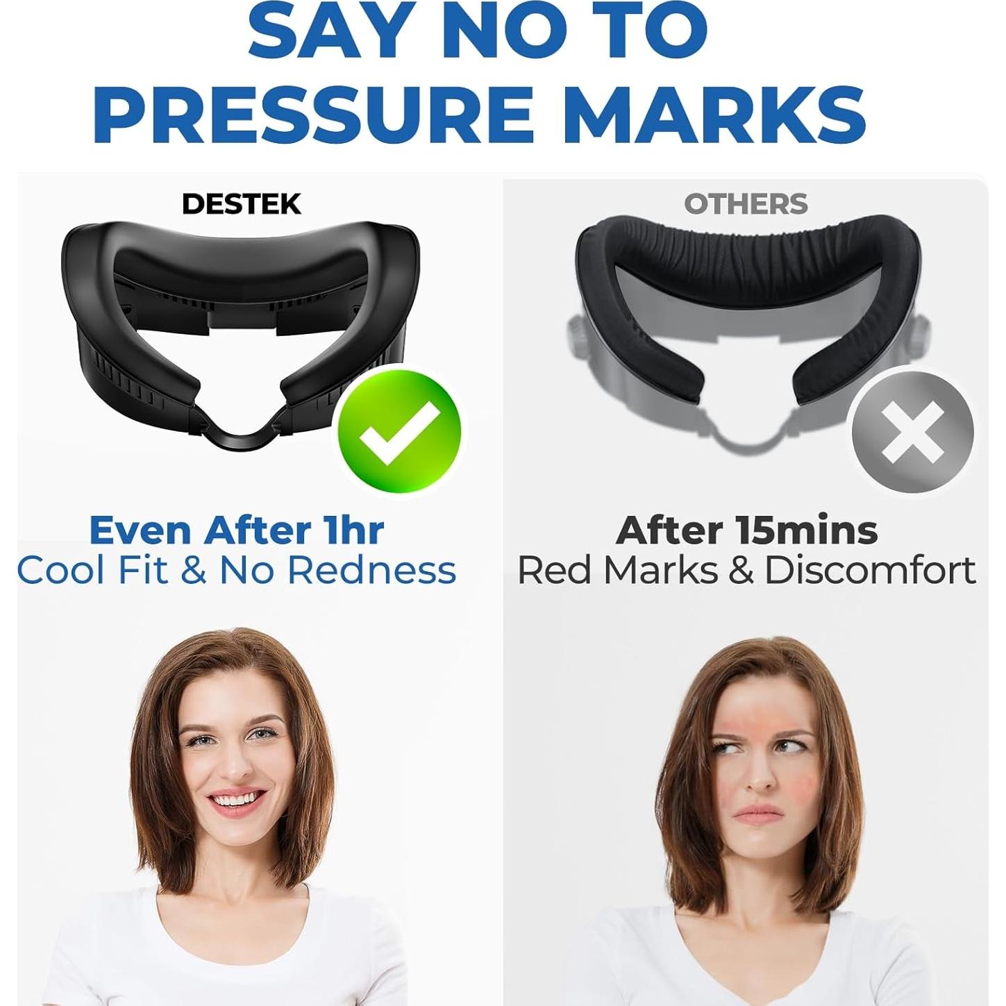 Almohadilla Facial Refrigerante DESTEK para Meta Quest 3 - Gel Frío