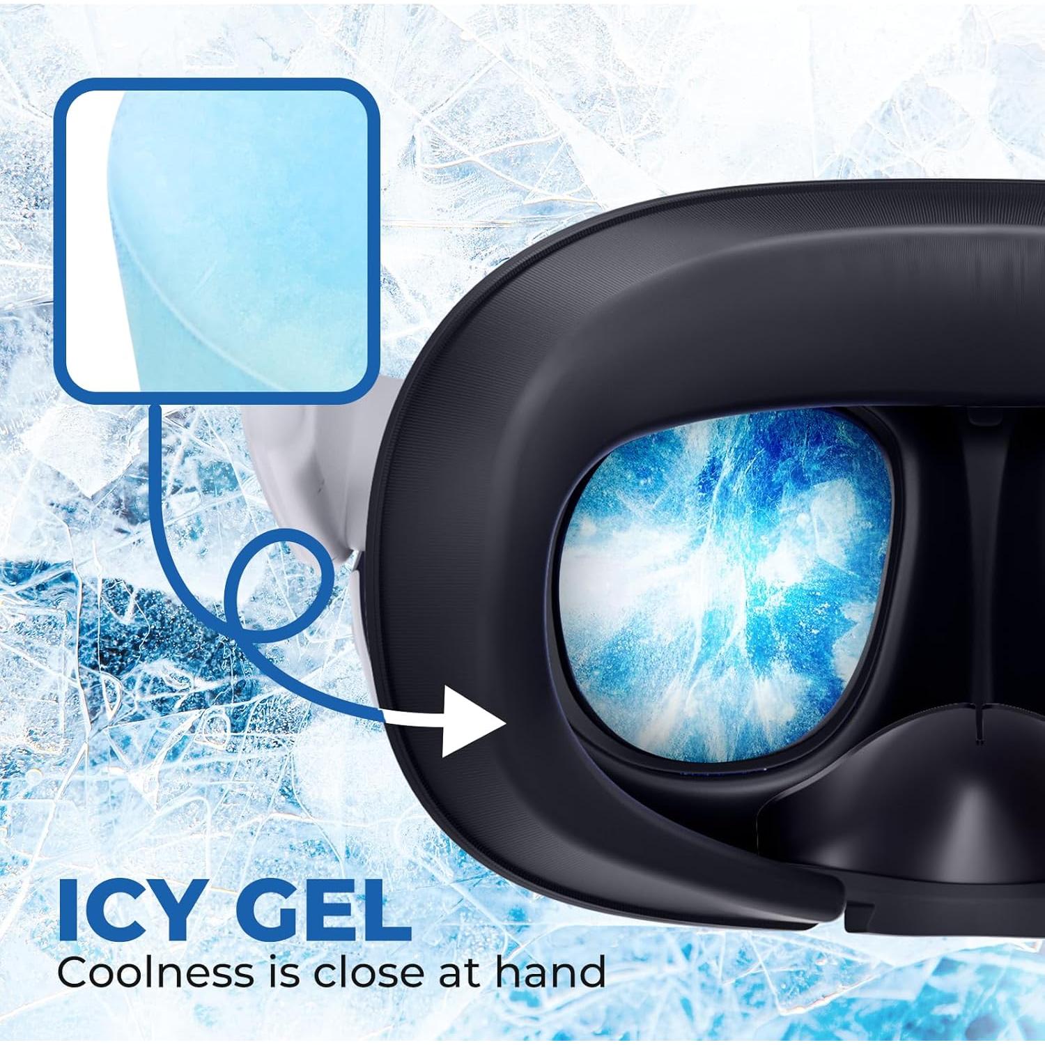 Almohadilla Facial Refrigerante DESTEK para Meta Quest 3 - Gel Frío