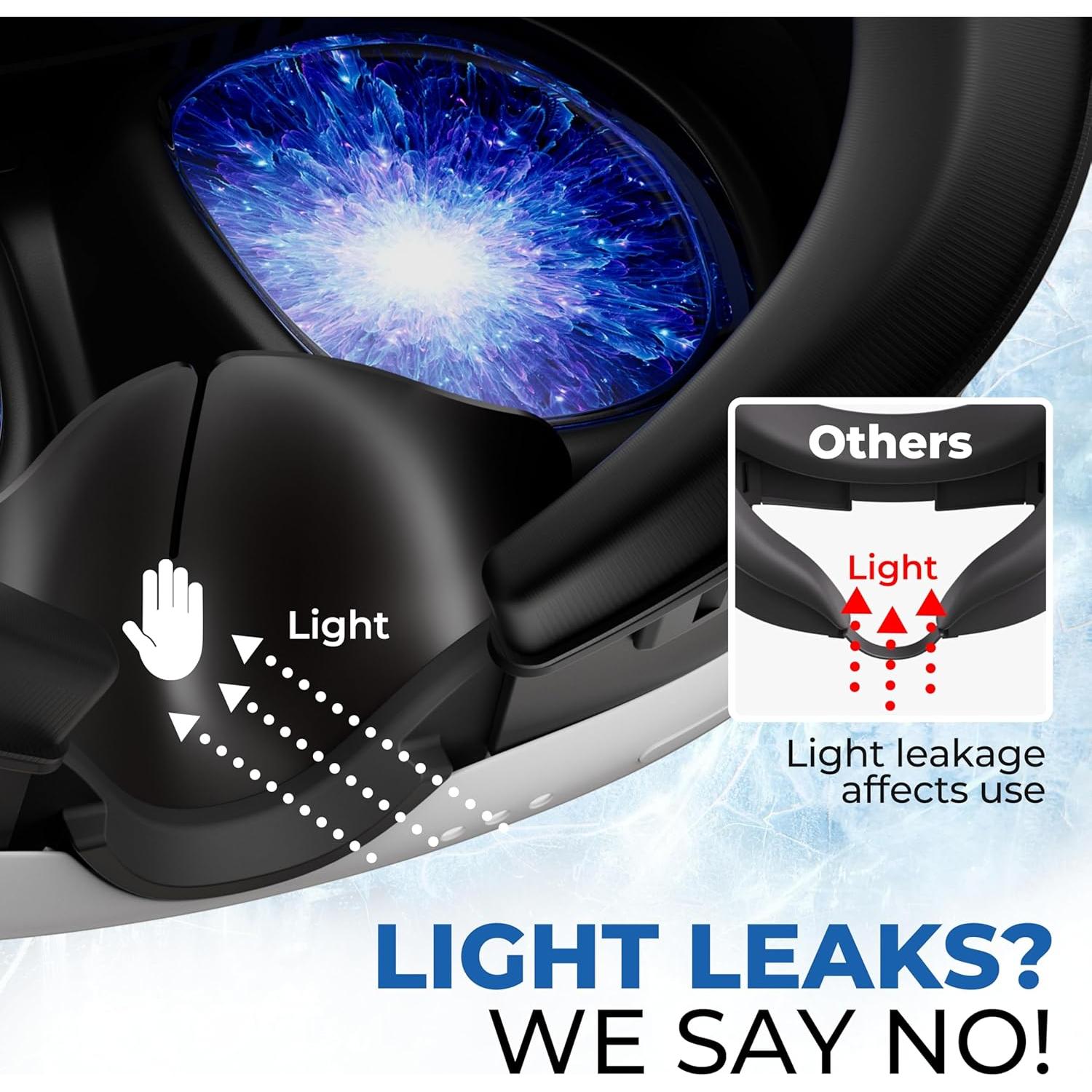 Almohadilla Facial Refrigerante DESTEK para Meta Quest 3 - Gel Frío