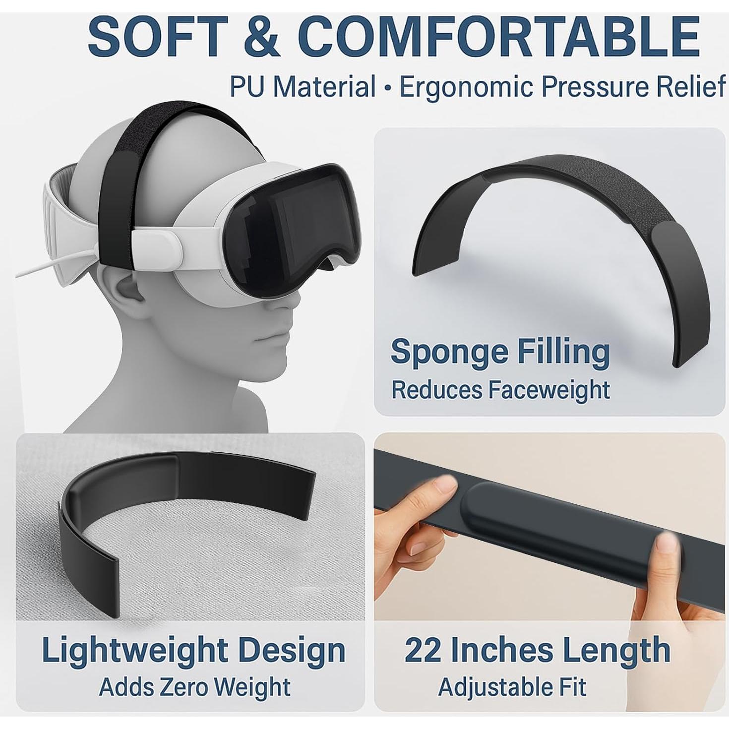 Cubiertas de Pulgar y Correa Ajustable JYXEREM para PS VR 2