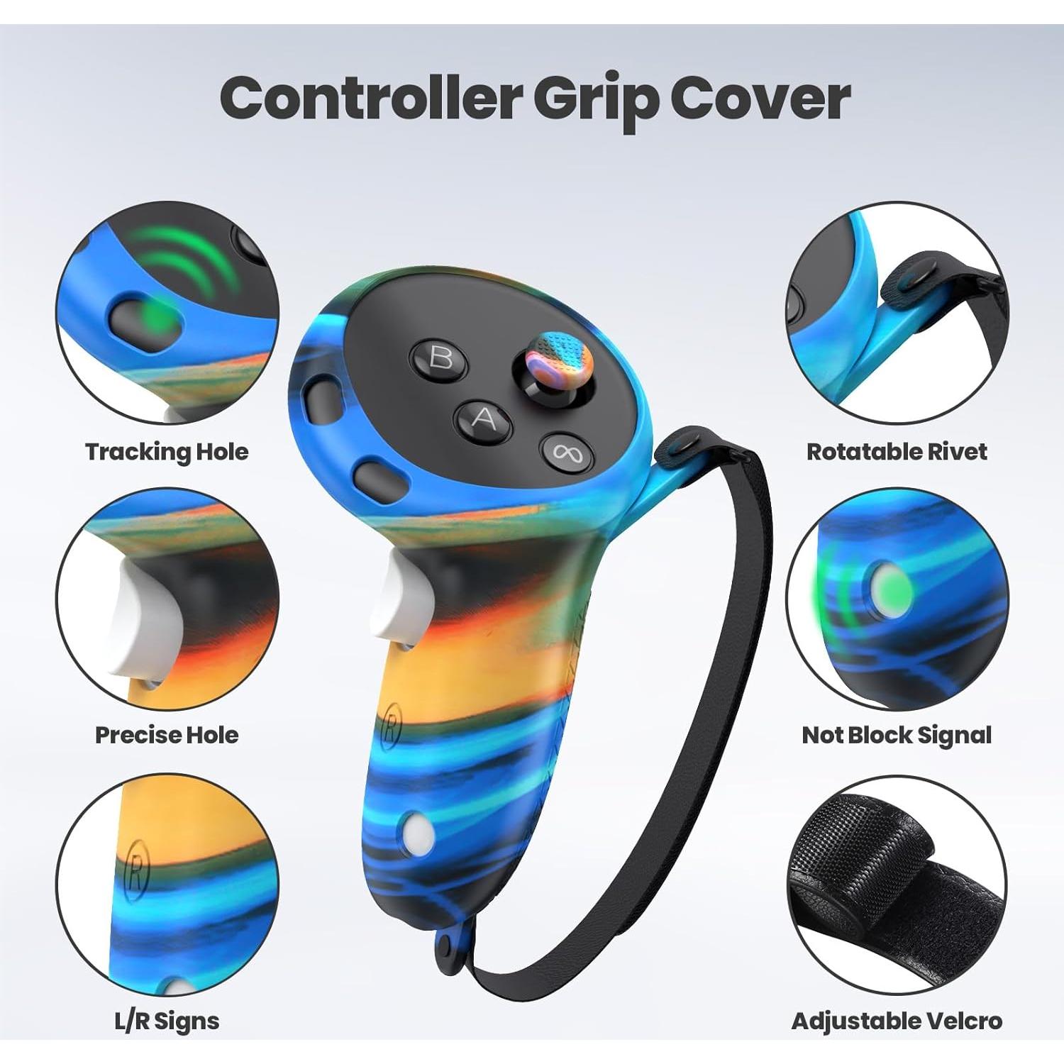 Accesorios VR KANG YU para Meta Quest 3 - Correa y Cubiertas