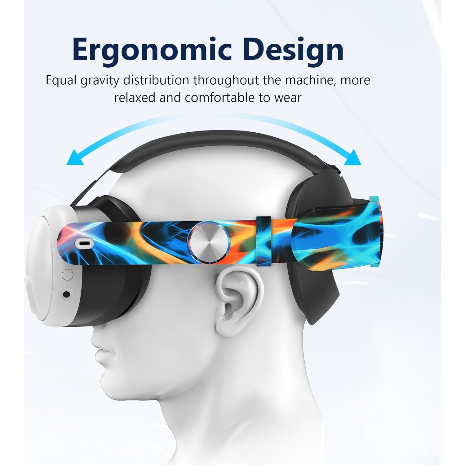 Accesorios VR KANG YU para Meta Quest 3 - Correa y Cubiertas