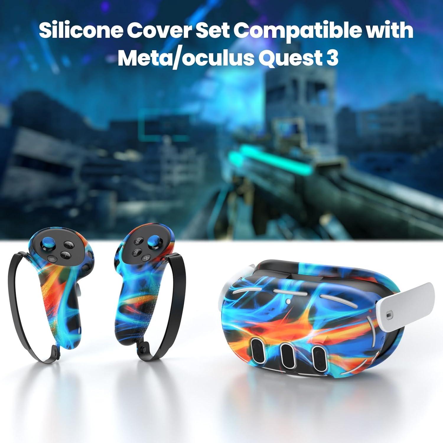 Accesorios VR KANG YU para Meta Quest 3 - Correa y Cubiertas