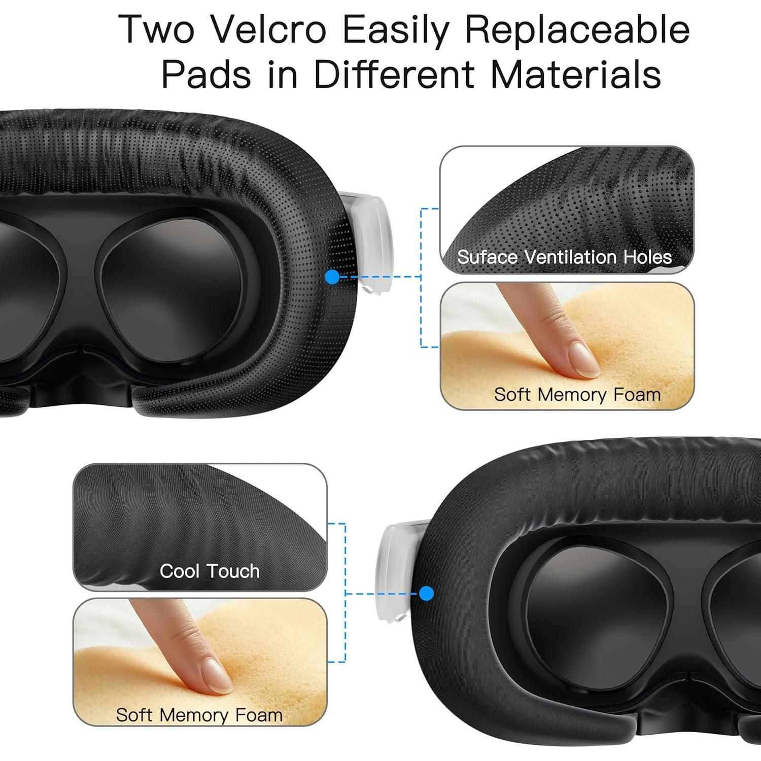 Funda Facial APEXINNO para Meta Quest 3S con Almohadillas