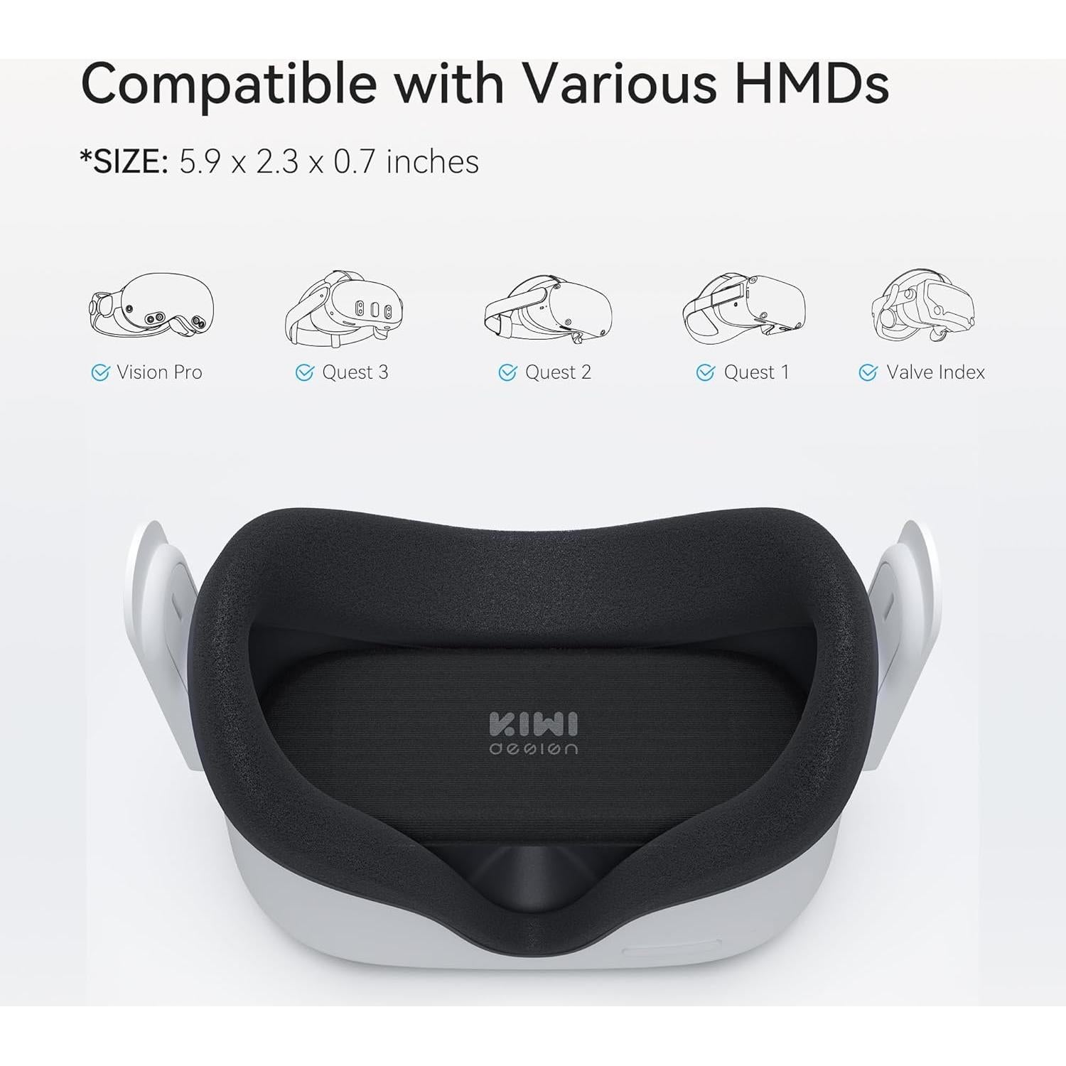 Cubierta Protectora de Lentes VR KIWI design para Vision Pro y Quest