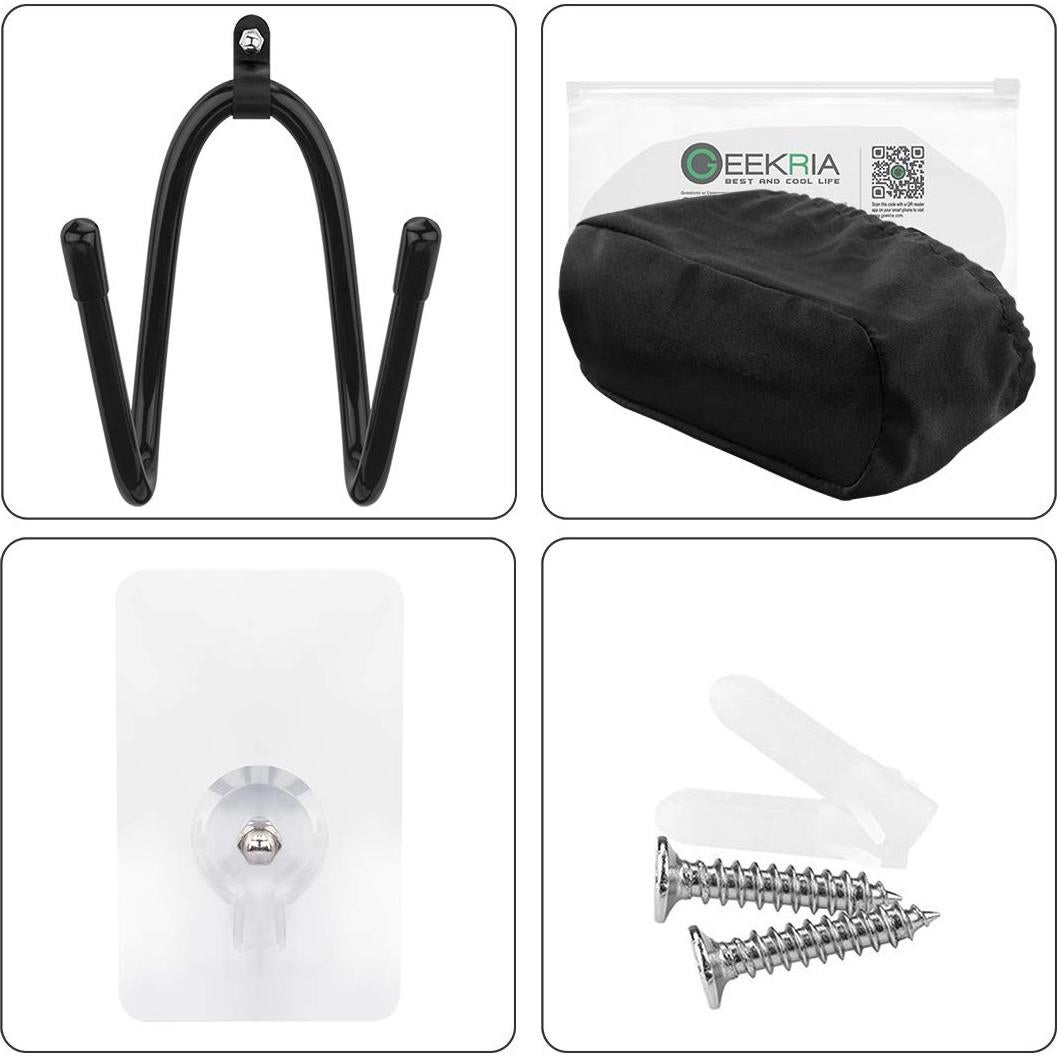 Soporte de Pared Geekria para Cascos VR + Cubierta Protectora