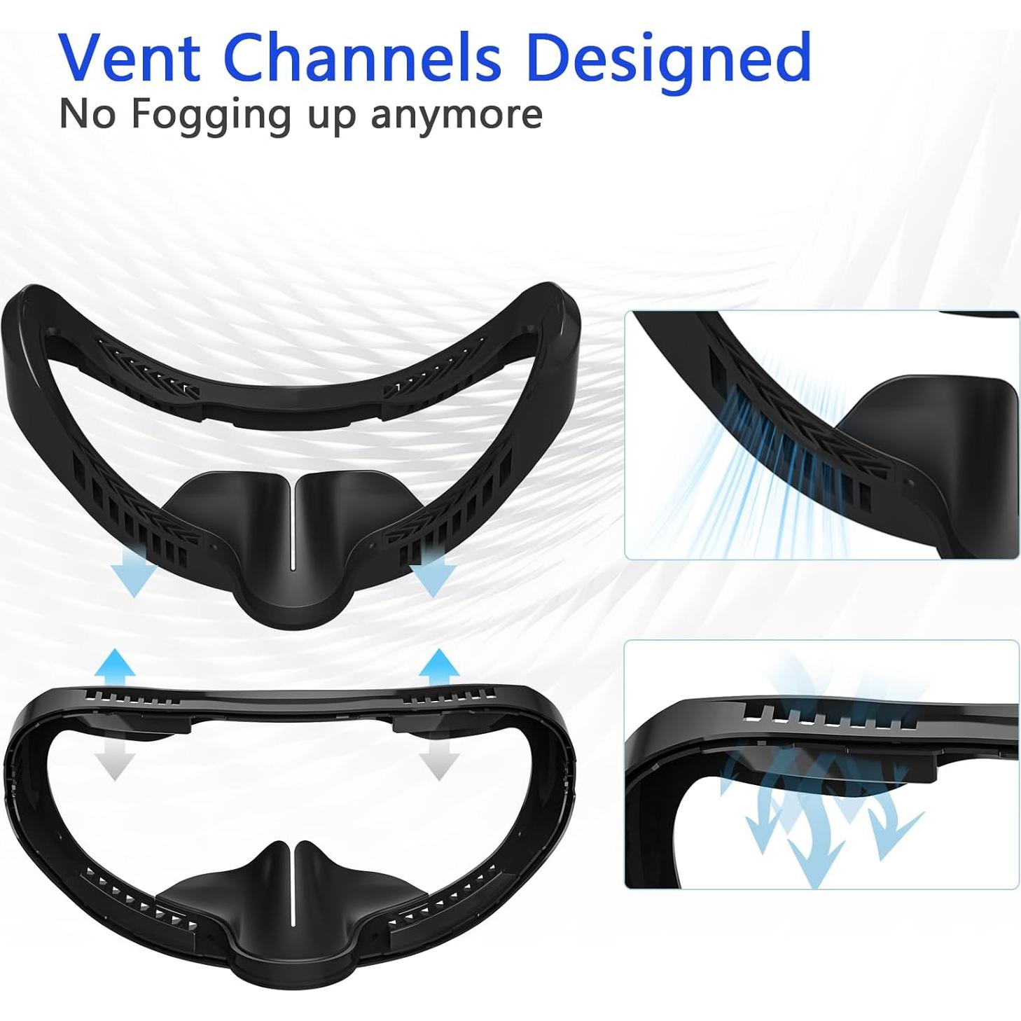 Almohadilla Facial de Reemplazo AODELAN para PSVR2 - Cuero PU