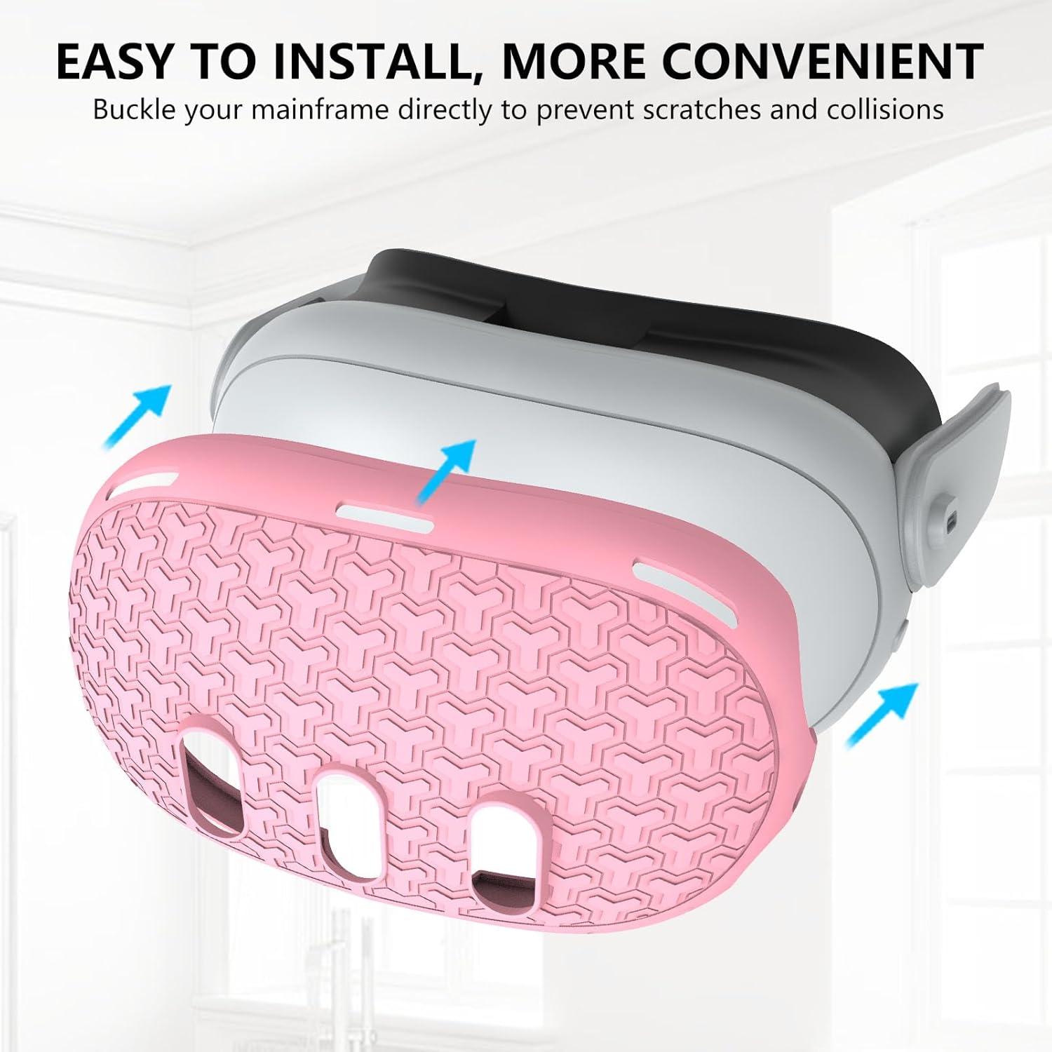 Juego de Cubiertas Protectores para Meta Quest 3 - MTomatoVR Rosa
