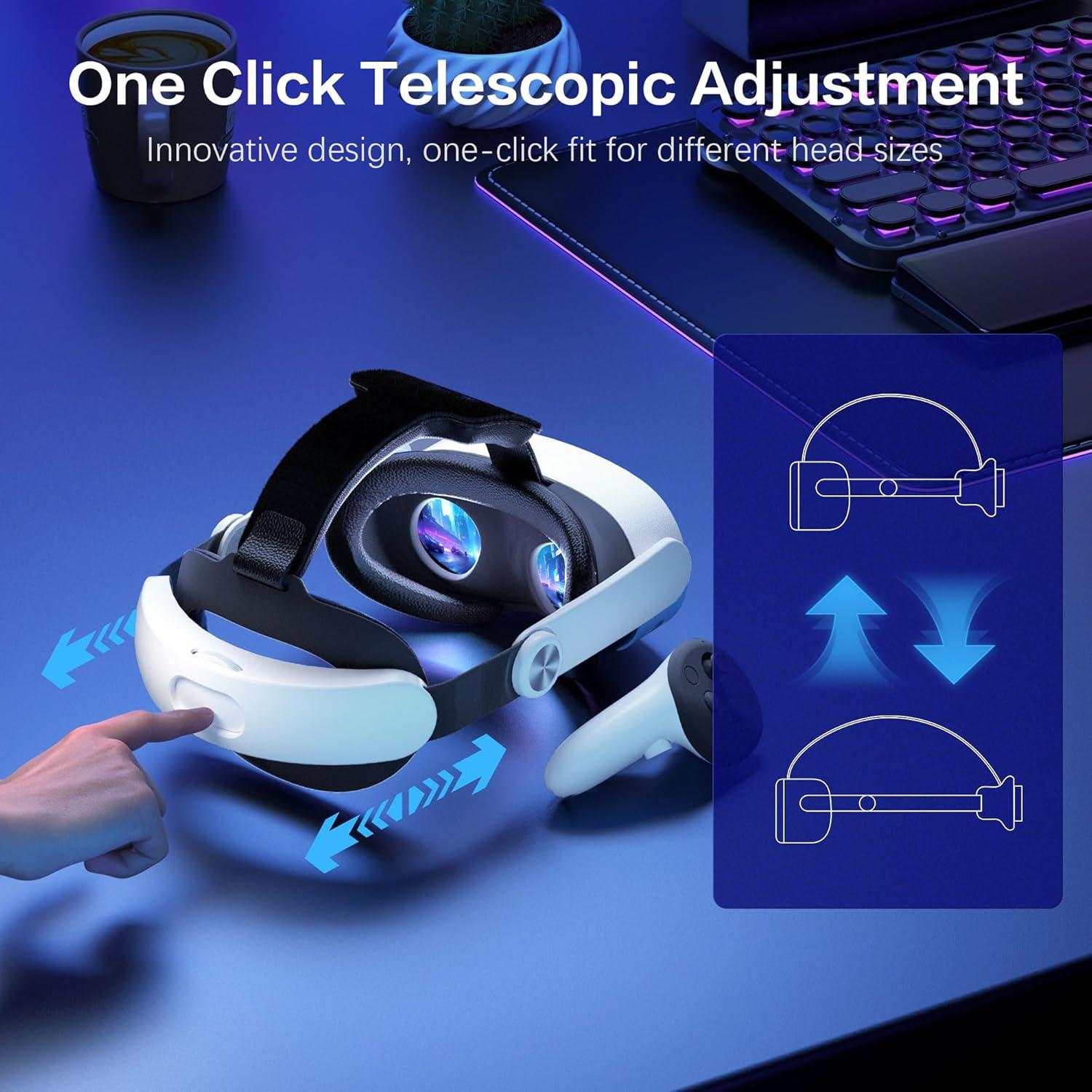 Correa para la cabeza Oculus Meta Quest 3 WOUNMTT Ajustable