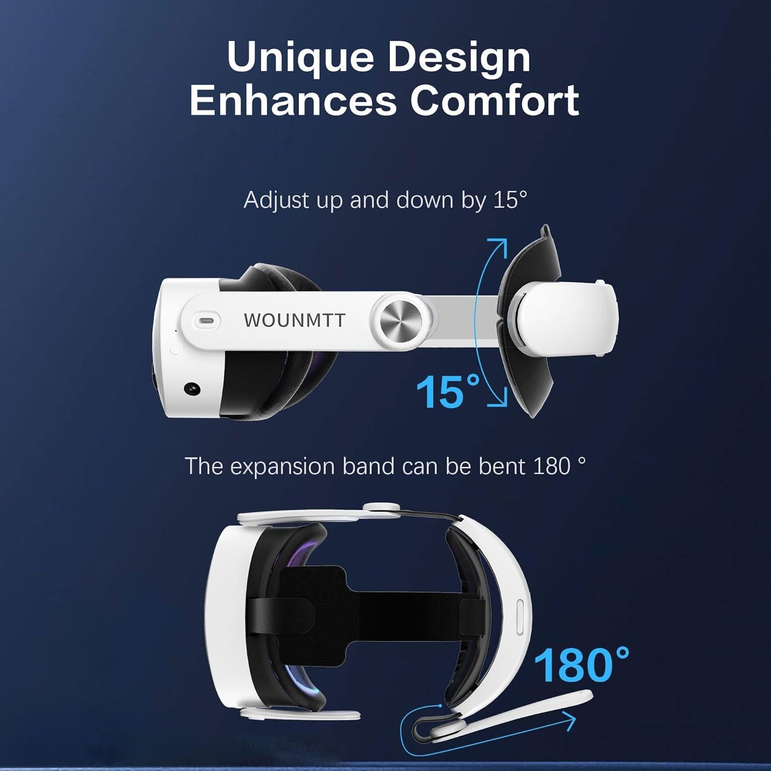 Correa para la cabeza Oculus Meta Quest 3 WOUNMTT Ajustable