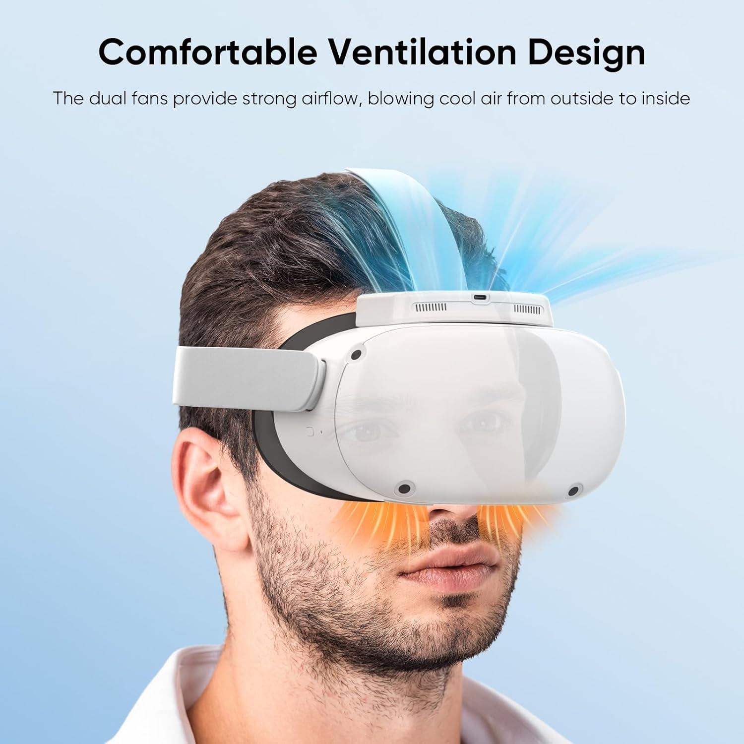 Ventilador de Enfriamiento Sonicgrace para Meta Quest 2 - 5 Velocidades