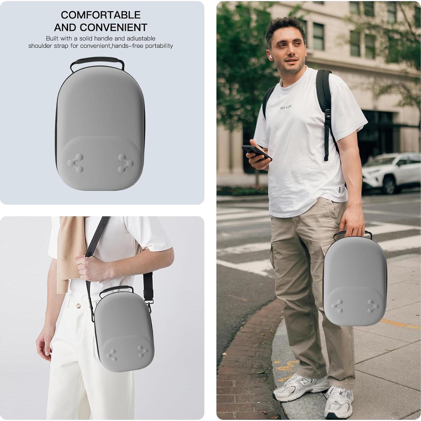 Funda rígida Bibuks para Oculus Meta Quest 3/3S - Gris