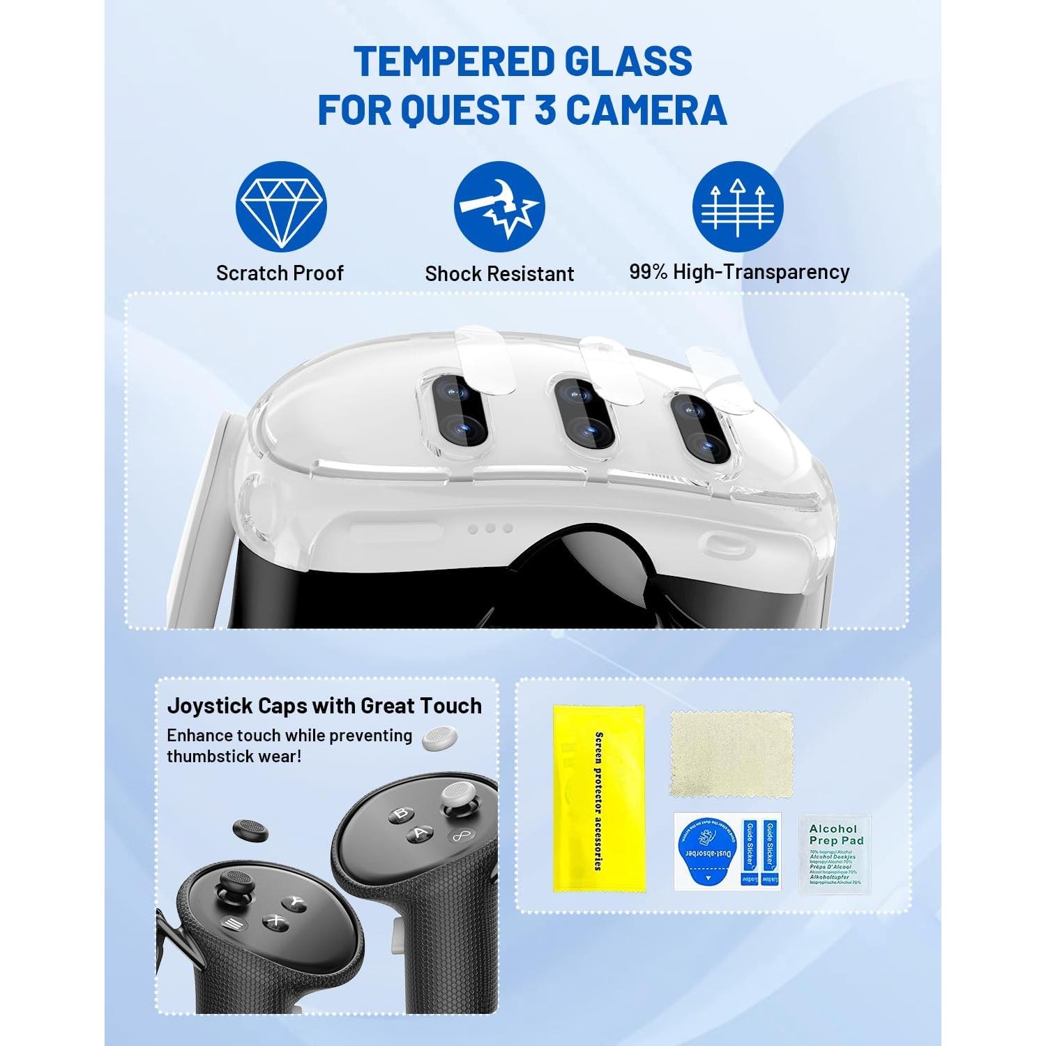 Funda Protectora TanReginal para Meta Quest 3 con Accesorios