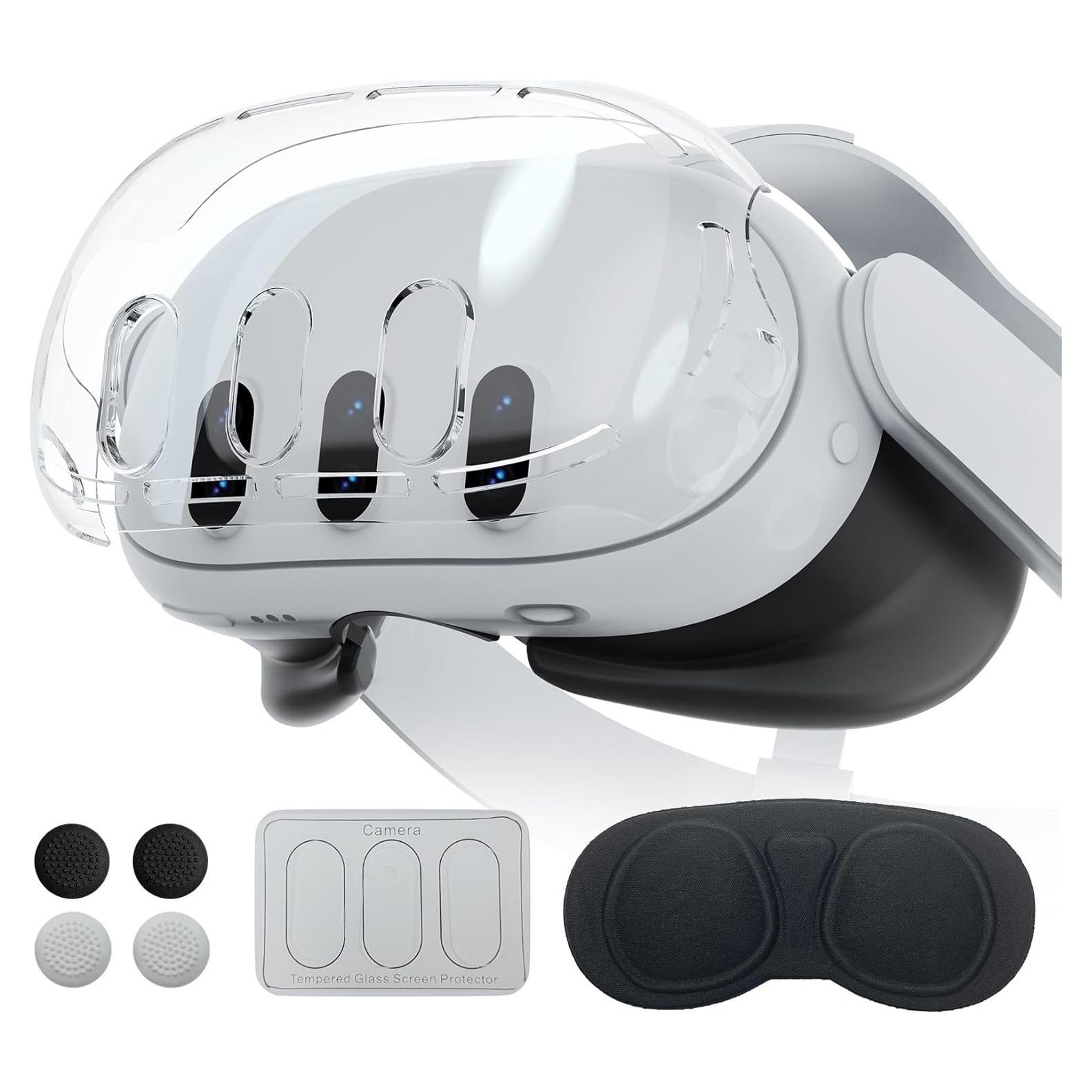 Kit de Accesorios para VR GaneTronic Quest 3 - Funda Dura y Protector