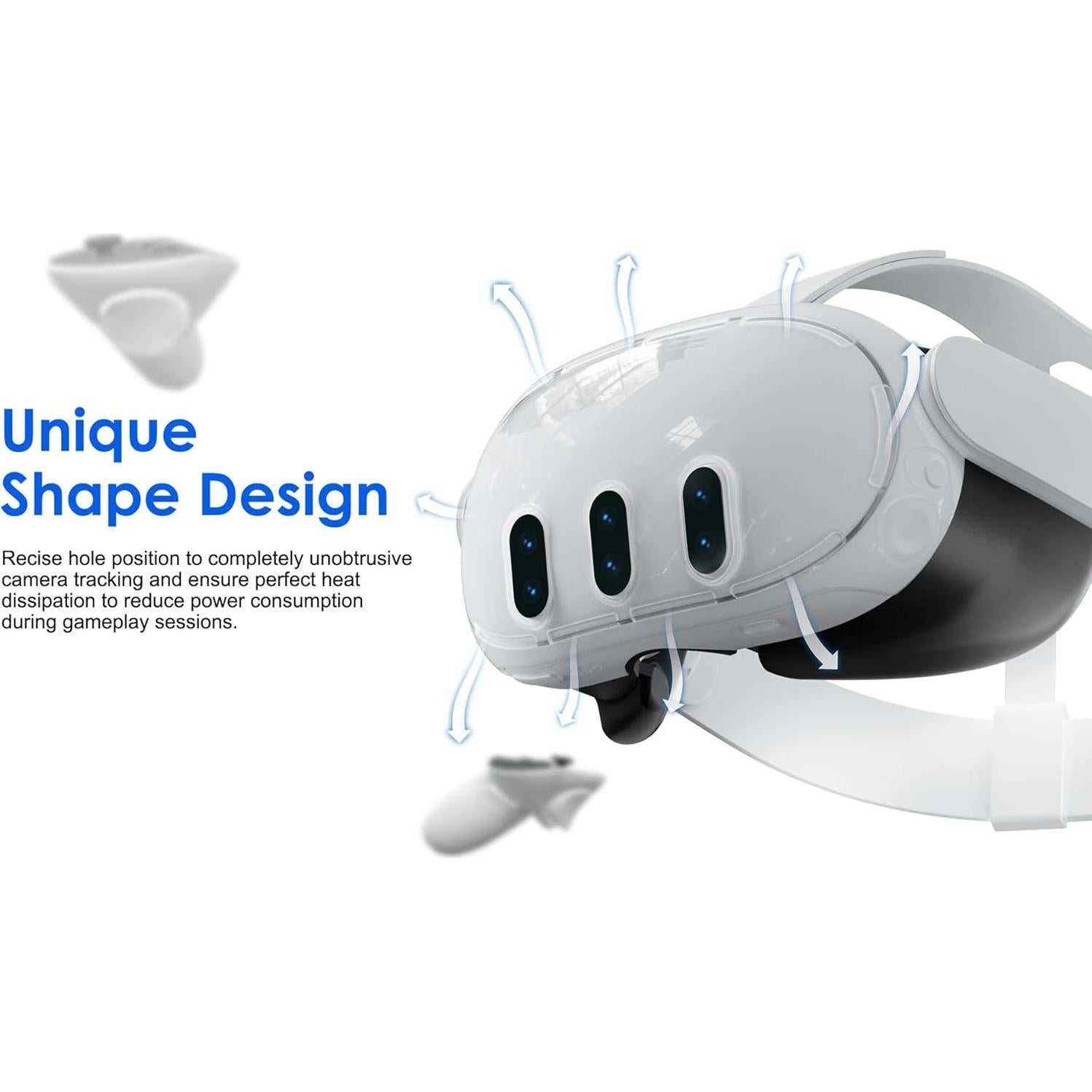 Kit de Accesorios para VR GaneTronic Quest 3 - Funda Dura y Protector