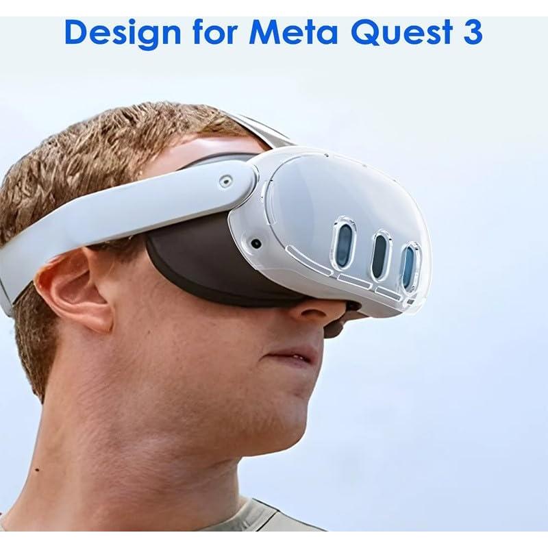 Kit de Accesorios para VR GaneTronic Quest 3 - Funda Dura y Protector