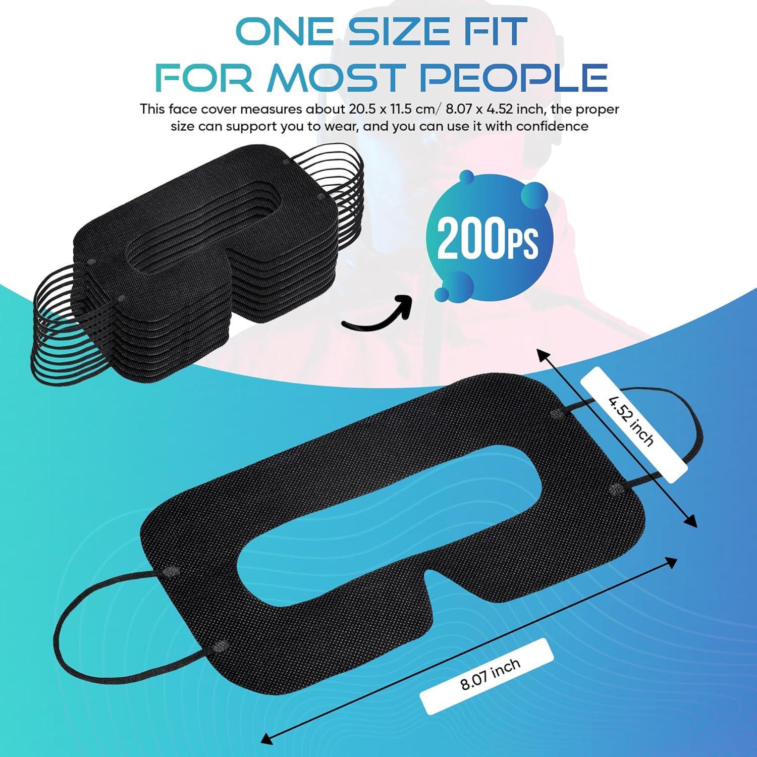 Mascarillas Desechables para VR ByteX - 200 Pcs, Ajuste Universal