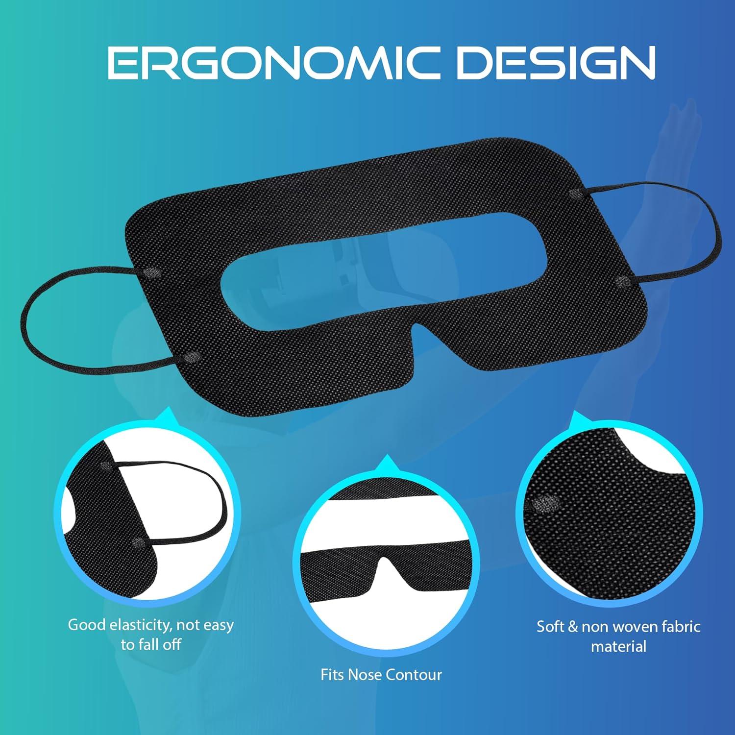 Mascarillas Desechables para VR ByteX - 200 Pcs, Ajuste Universal