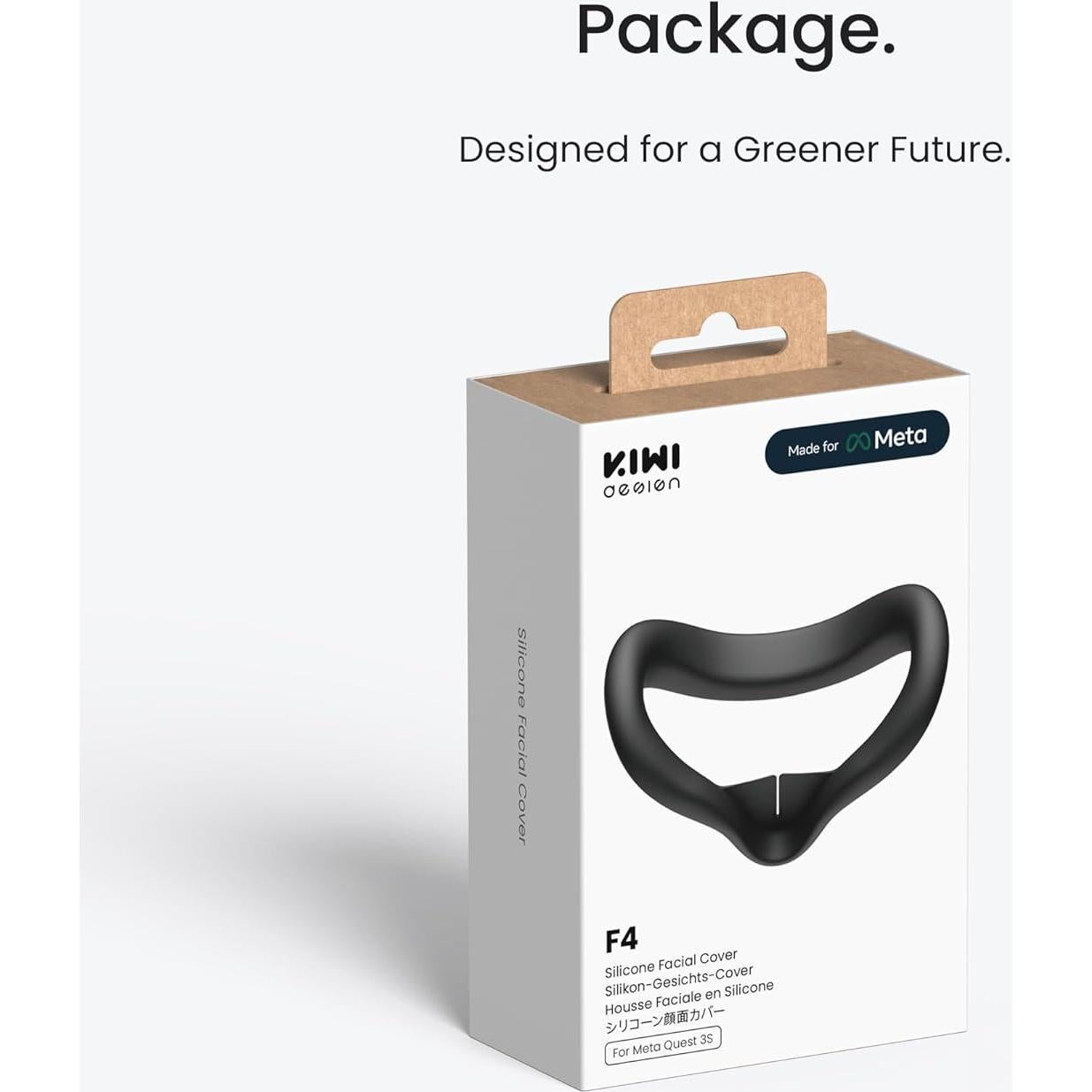 Cubierta Facial de Silicona KIWI design F4 para Meta Quest 3S