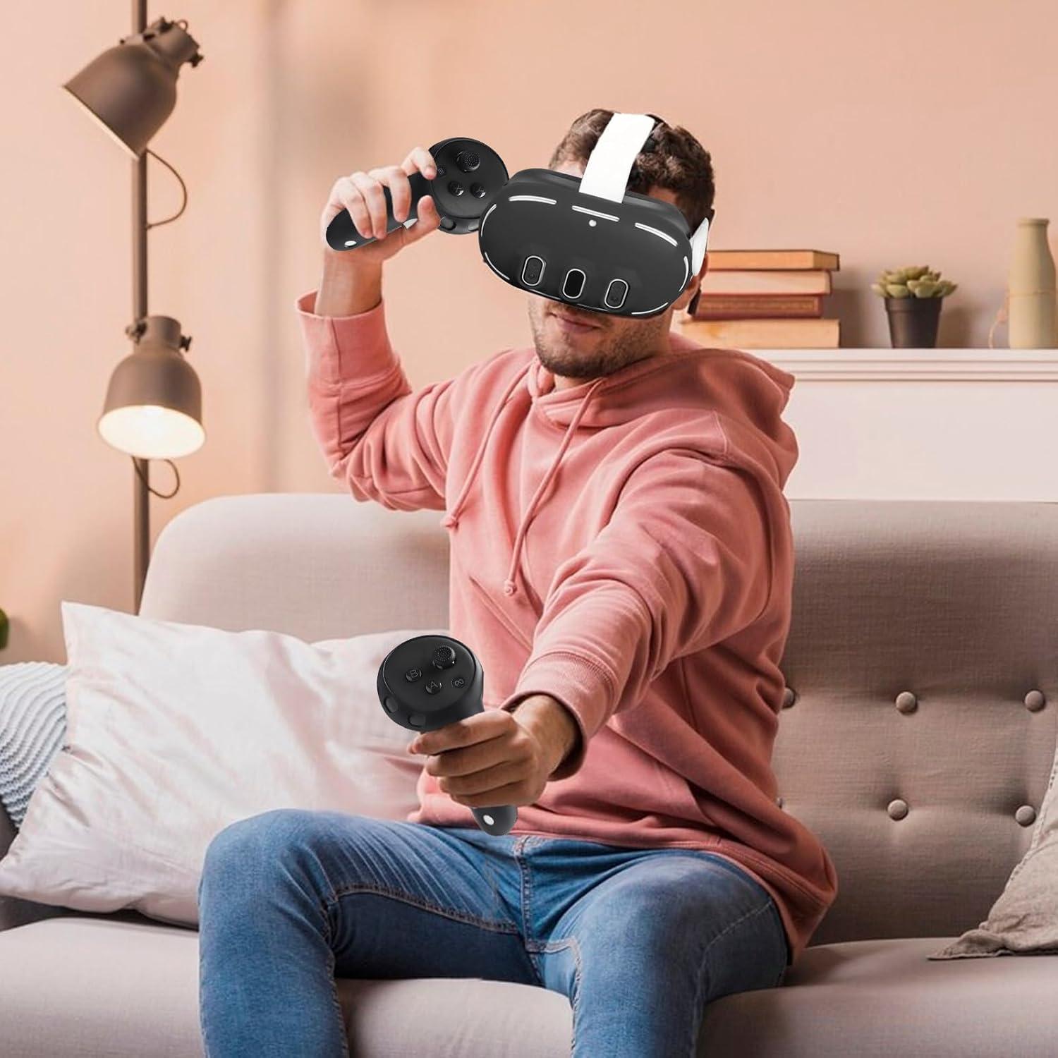 Juego de Cubiertas de Silicona VR MEGREZ para Meta Quest 3