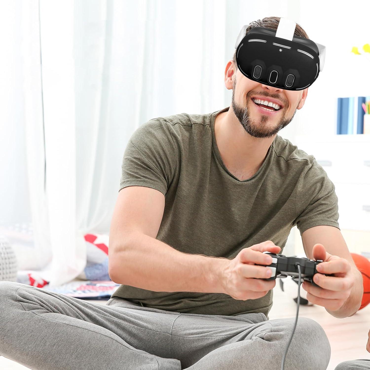 Juego de Cubiertas de Silicona VR MEGREZ para Meta Quest 3