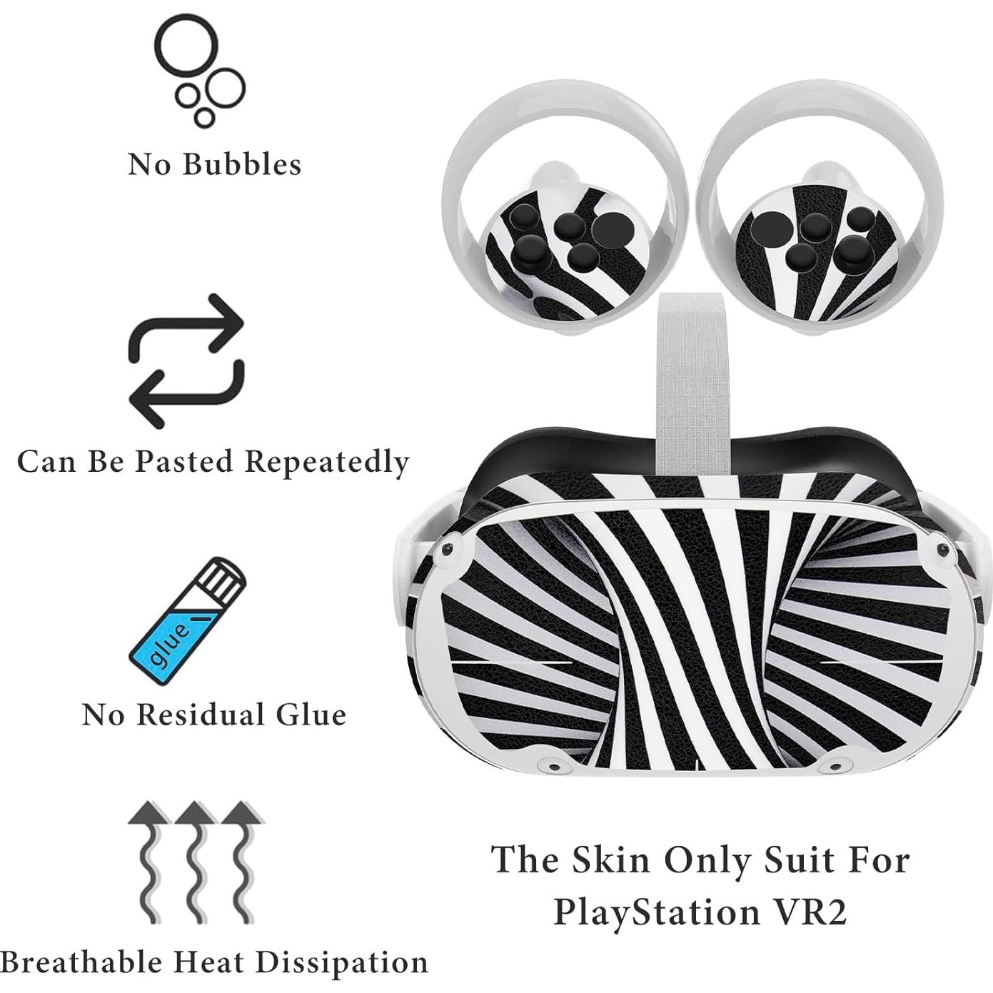 Funda Protectora Geekria para Auriculares VR Quest 2 - 6 Pegatinas