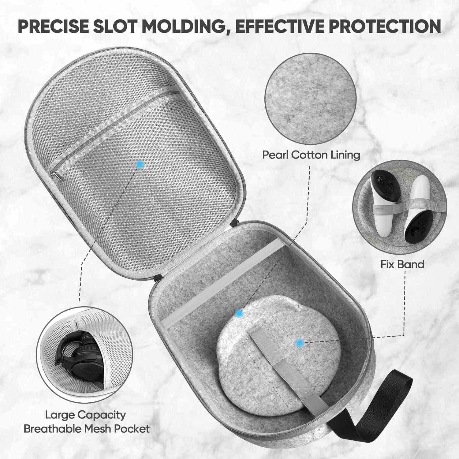 Funda de Transporte SARLAR para Oculus Meta Quest 3/2 - Ligera y Protectora