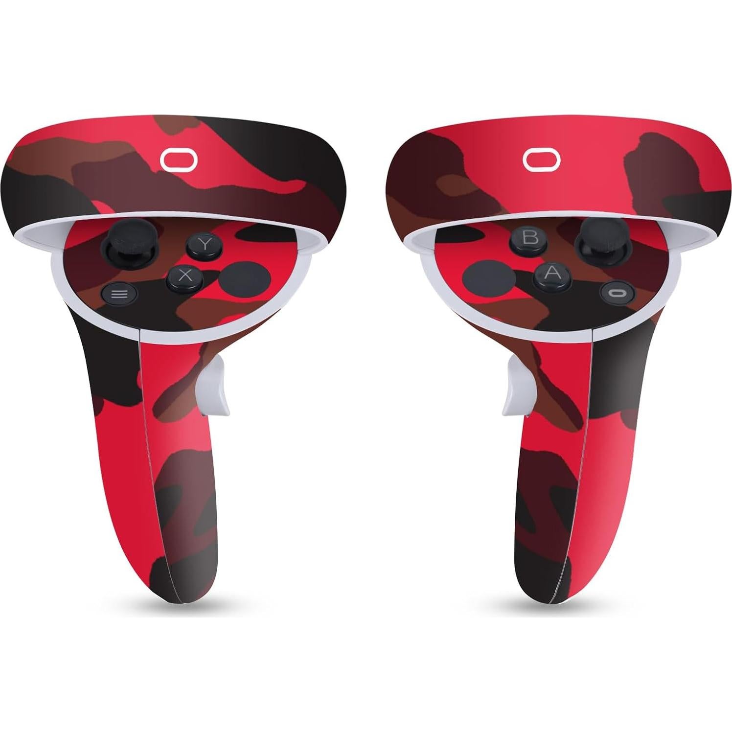 Funda de Vinilo Camuflaje Rojo Head Case para Meta Quest 2