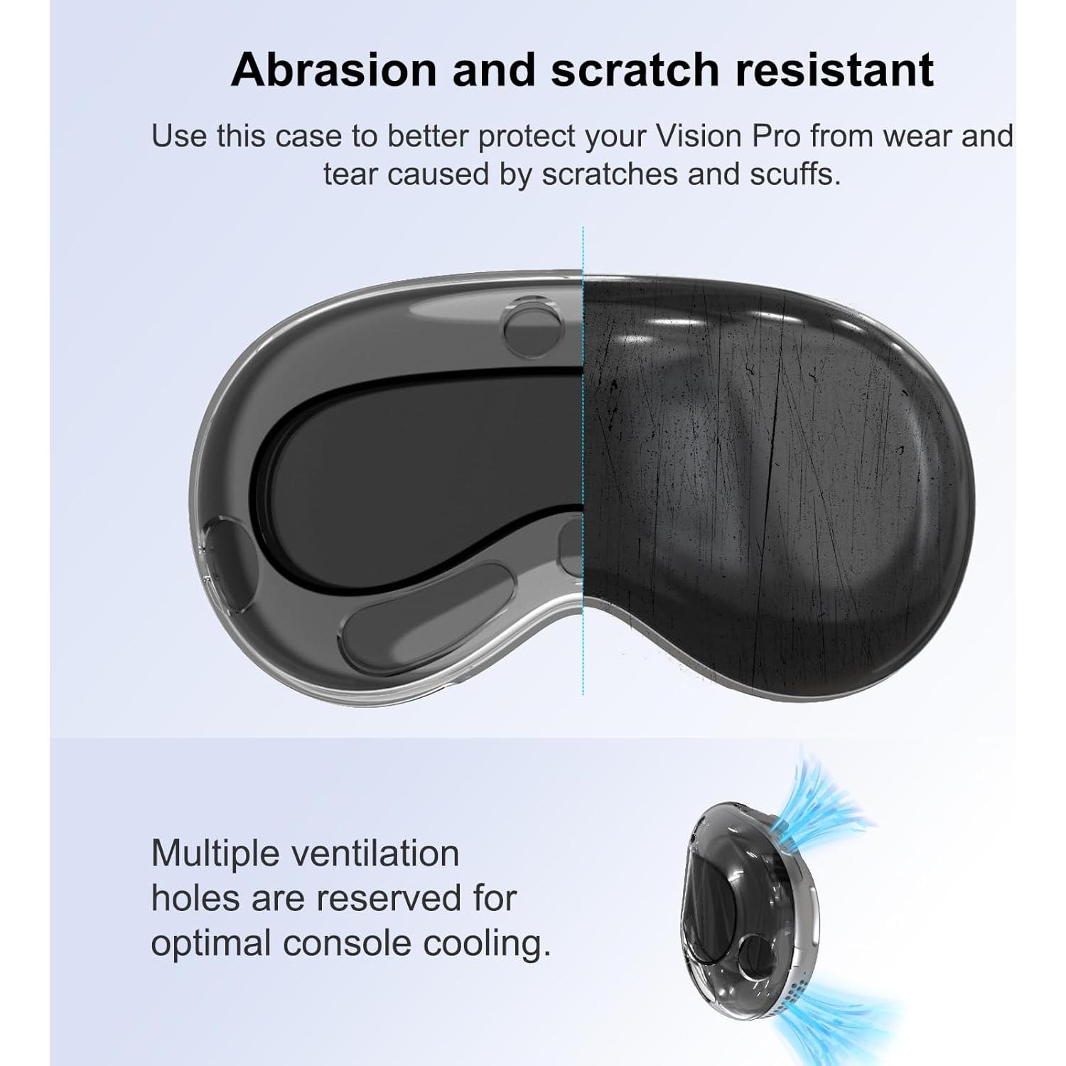 Funda Protectora Rc-Z para Apple Vision Pro - PC Duro y Vidrio Templado