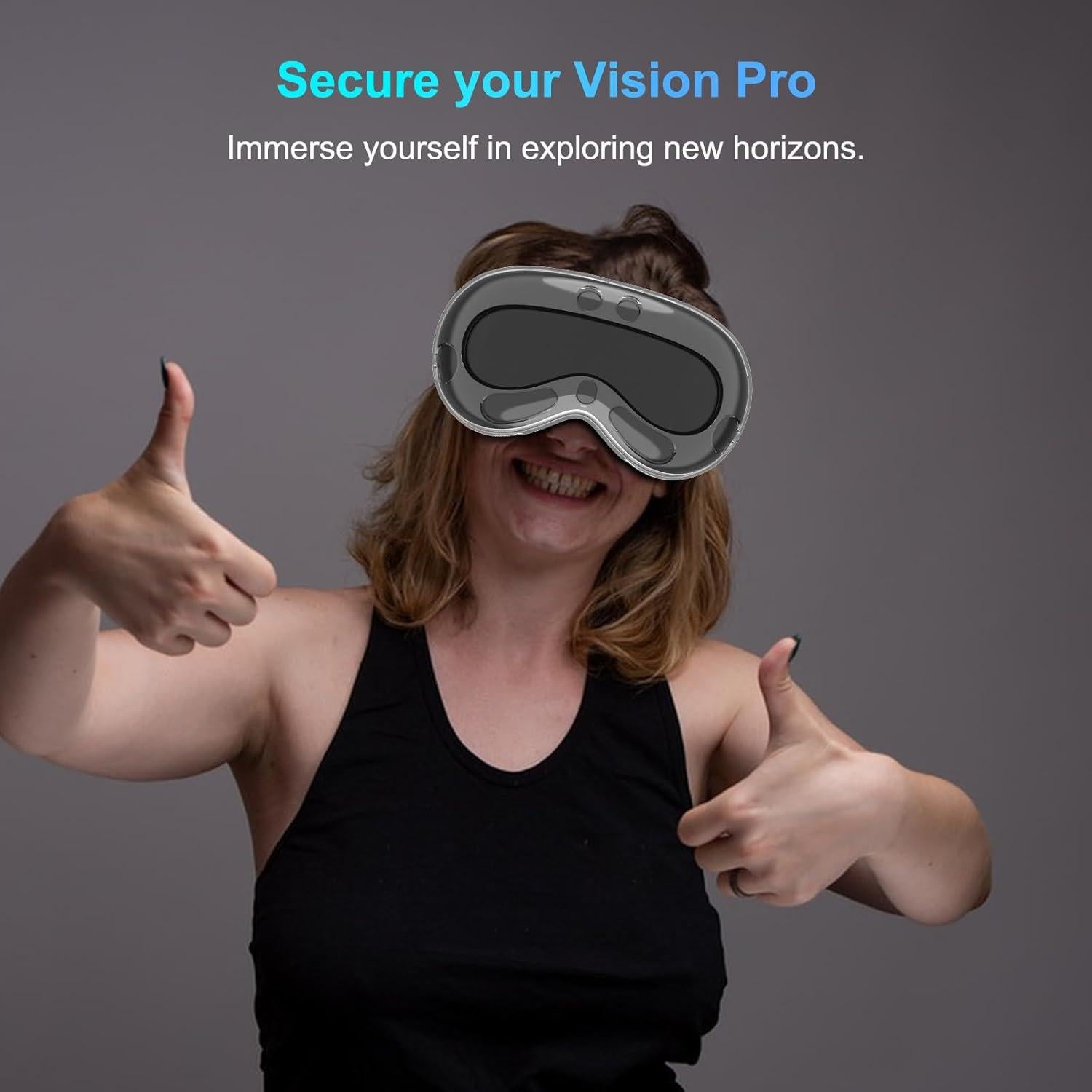 Funda Protectora Rc-Z para Apple Vision Pro - PC Duro y Vidrio Templado