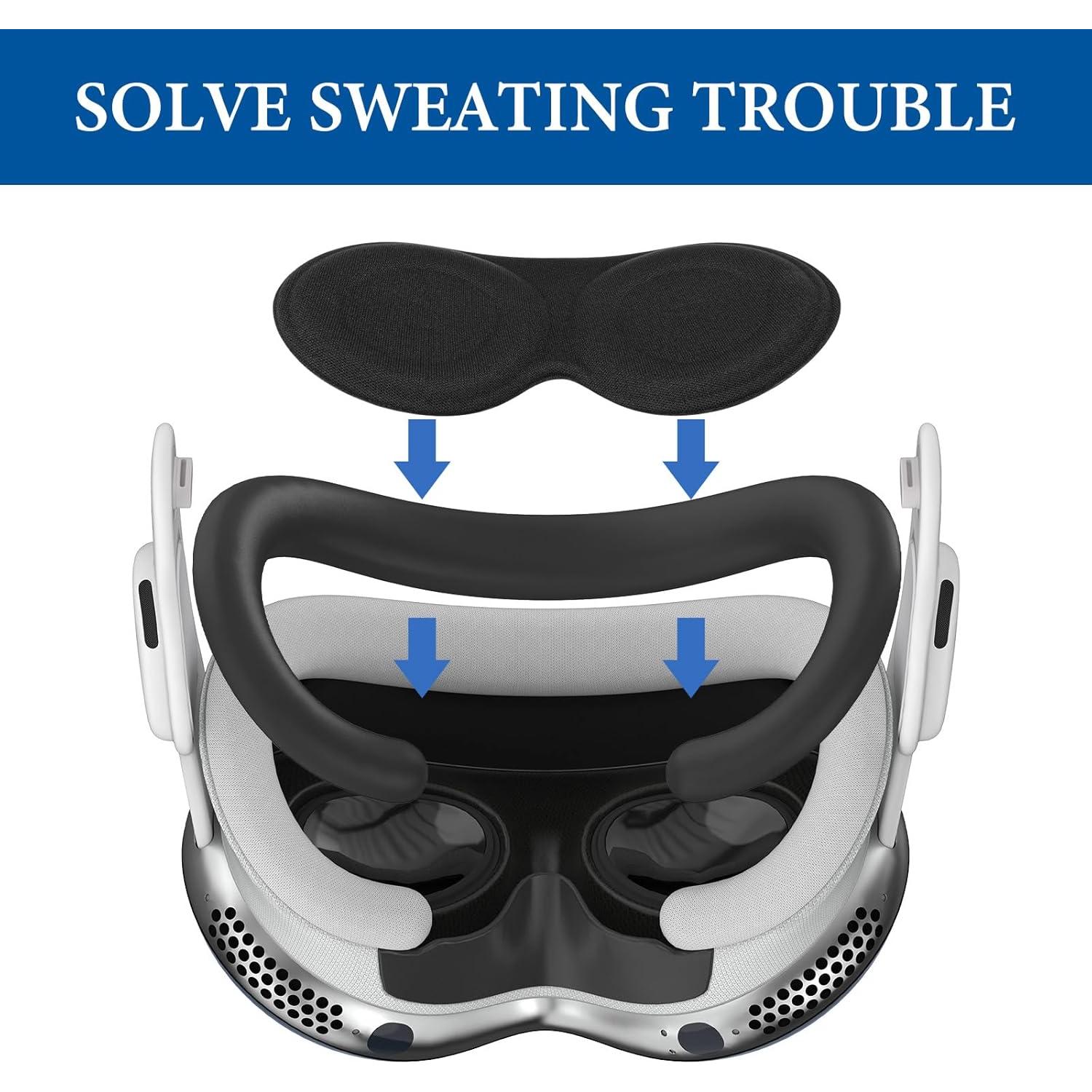 Juego de Accesorios VR Geekria para Apple Vision Pro - 4 Piezas