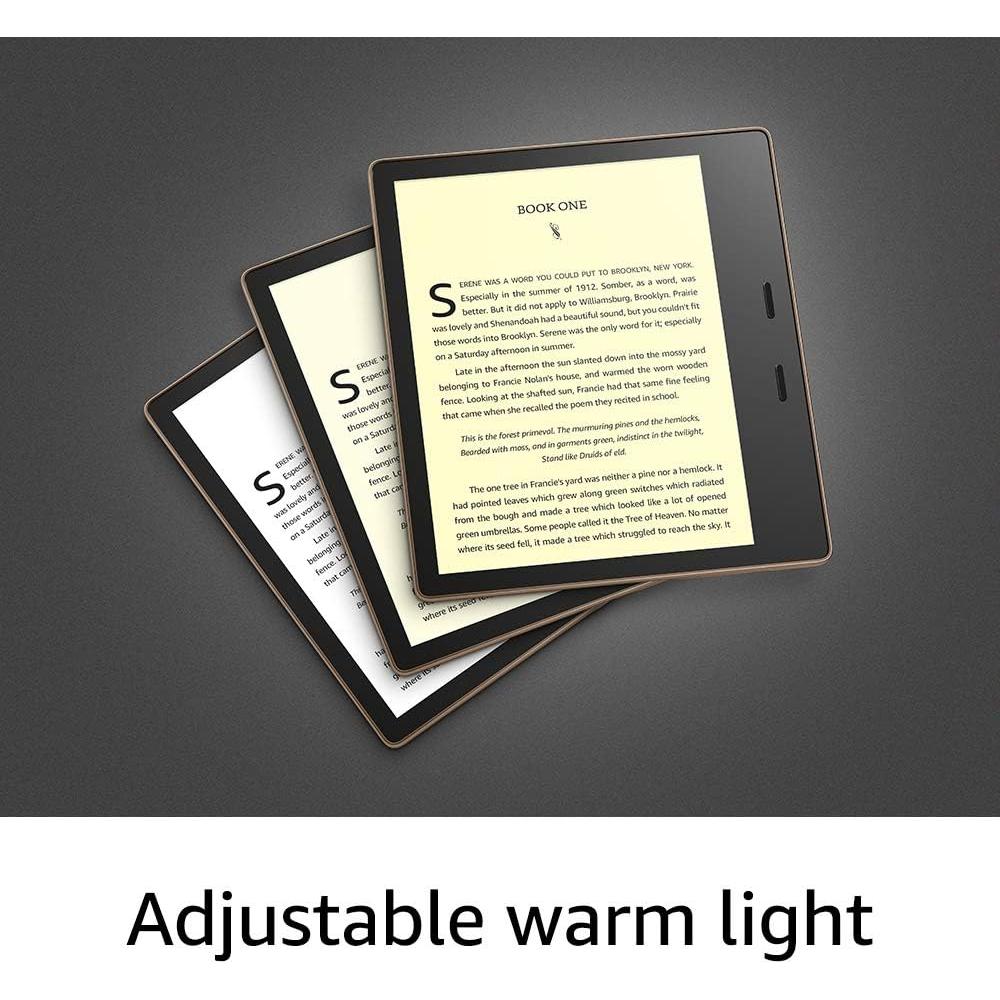 International Version – AT&T – Kindle Oasis – With 7” display and page turn buttons - 32 GB, Graphite - Free 4G LTE + Wi-Fi