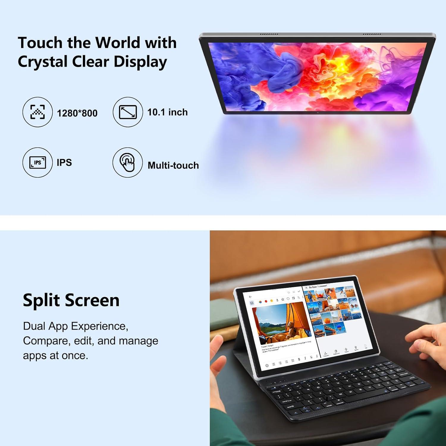 Tablet Android 14 ATMPC T10 10.1" 12GB RAM 128GB ROM