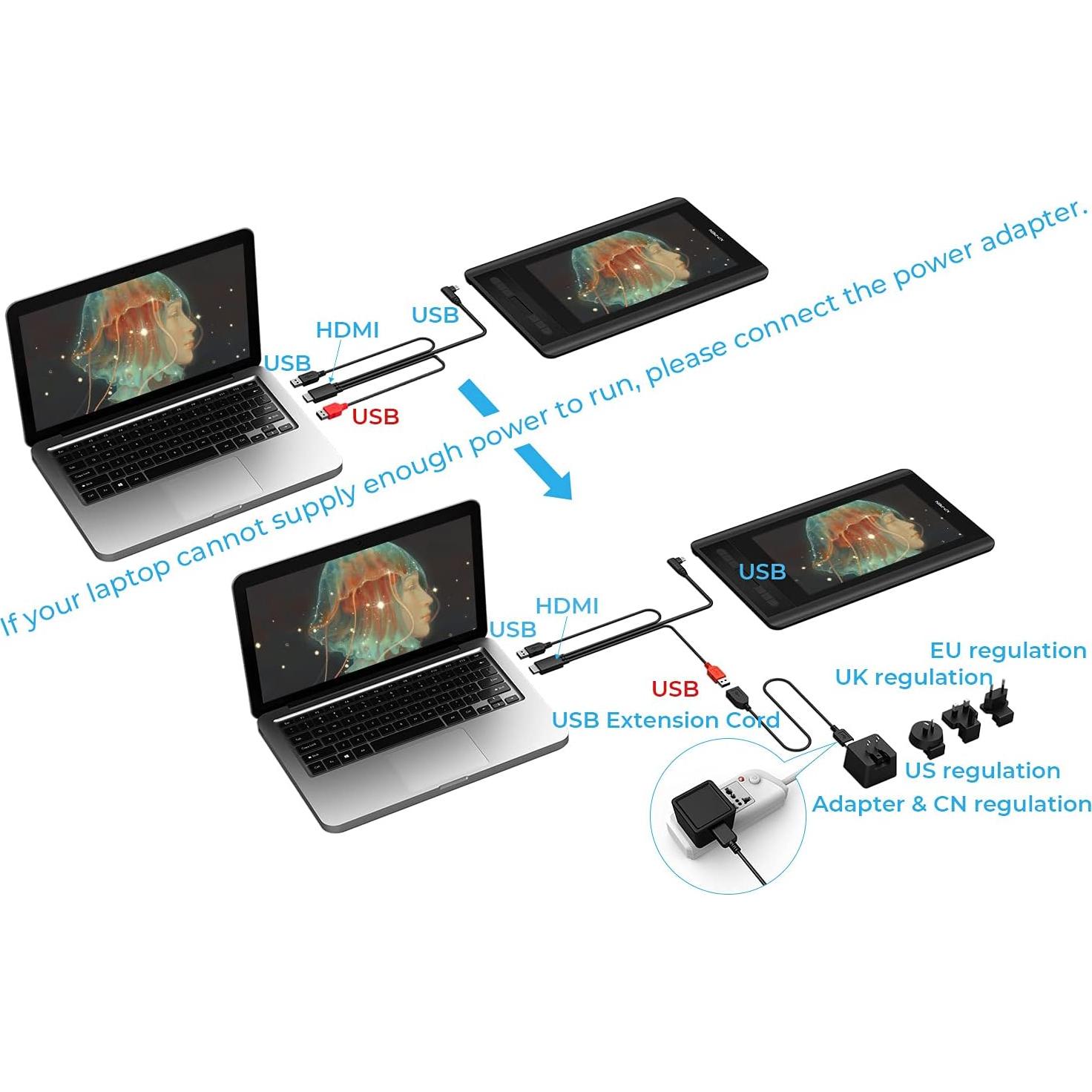 XP-PEN Artist 12 Tableta de Dibujo 11.6" FHD con Lápiz P06
