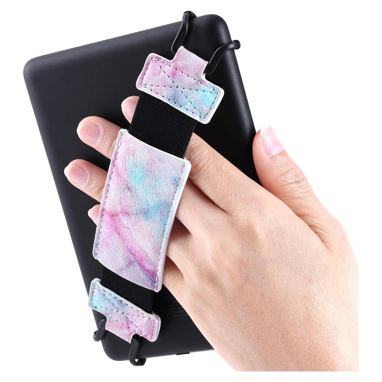 Secure Hand Strap for Kindle and Tablet - Lightweight and Versatile High Elasticity Finger Grip Holder Accessories for 6-8 Inches Kobo/Voyaga/Lenovo/Sony/Kindle E-Book Tablet.
