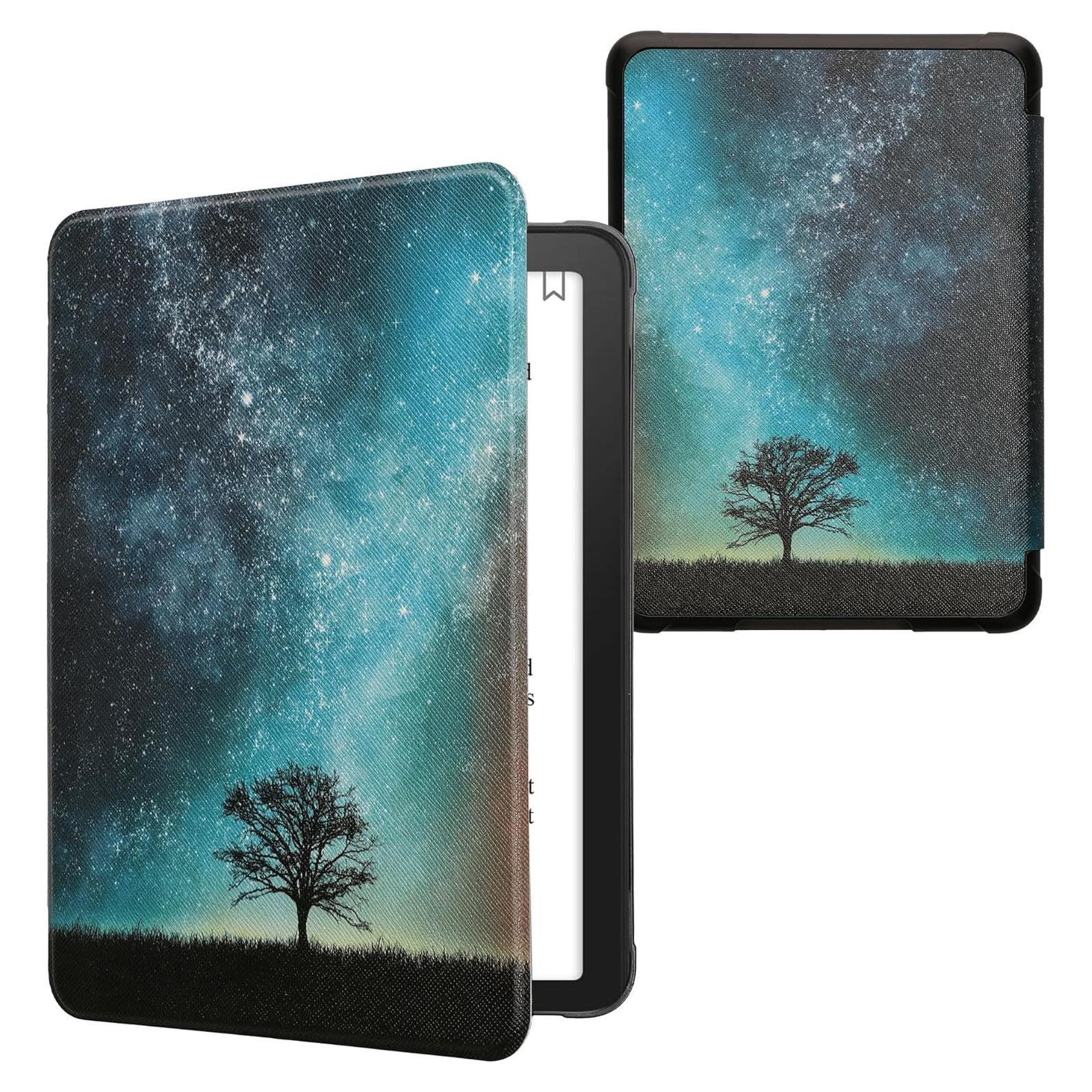 Funda kwmobile para Kindle Paperwhite 2024 - Naturaleza Cósmica
