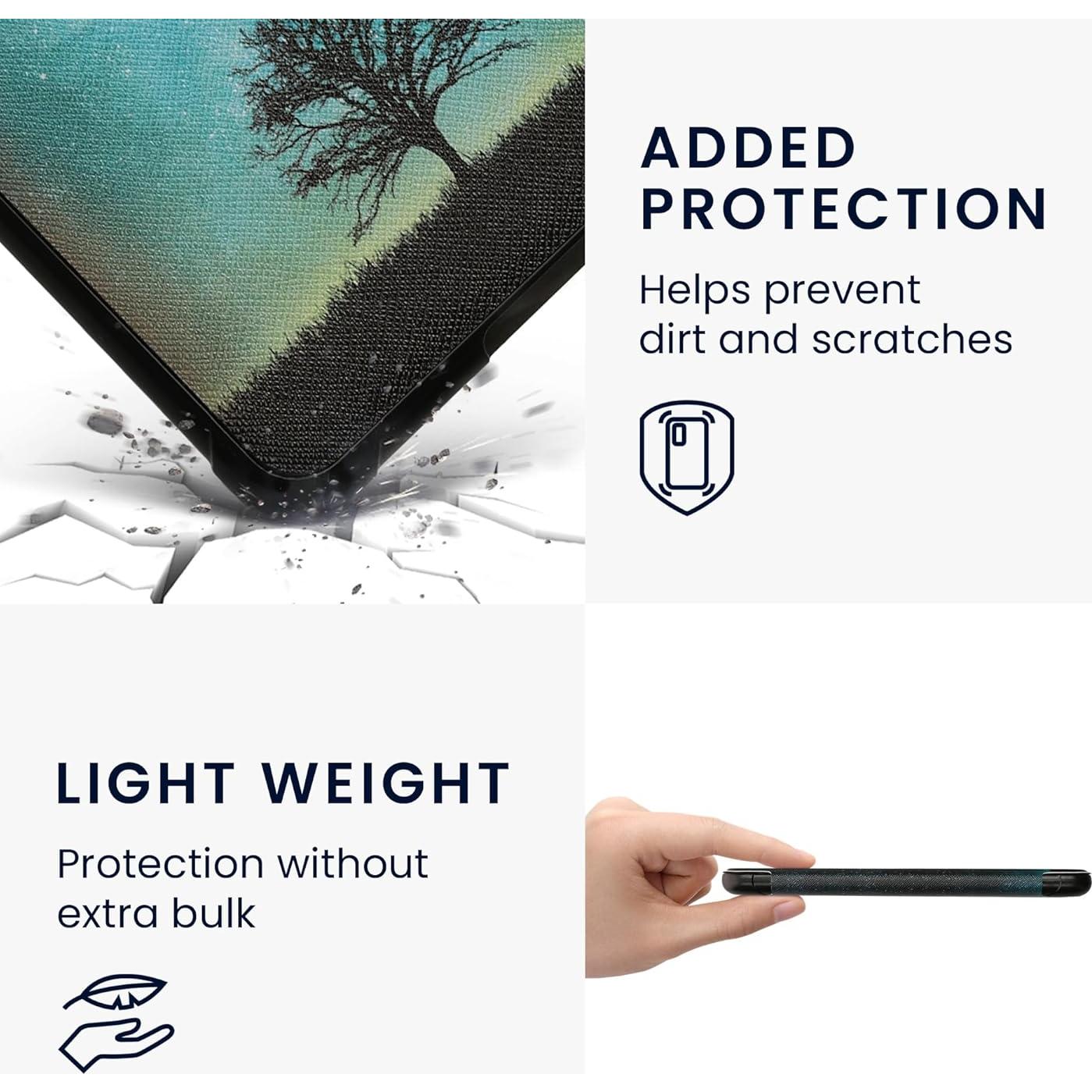 Funda kwmobile para Kindle Paperwhite 2024 - Naturaleza Cósmica