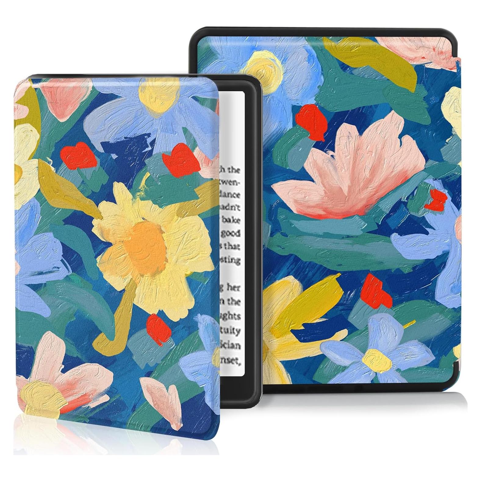 Funda Slim MOROCK para Kindle Paperwhite 6.8" 2021 - Flores