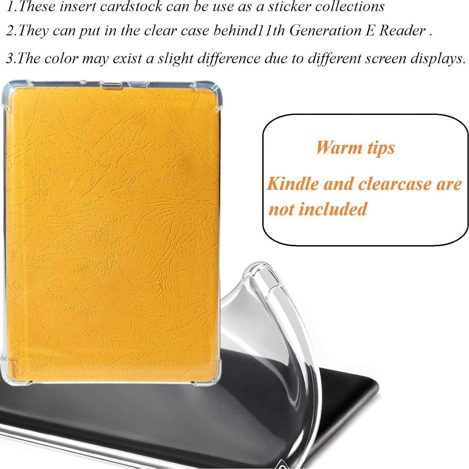 15 Tarjetas de Cartulina Transparente para Stickers 11ª Gen