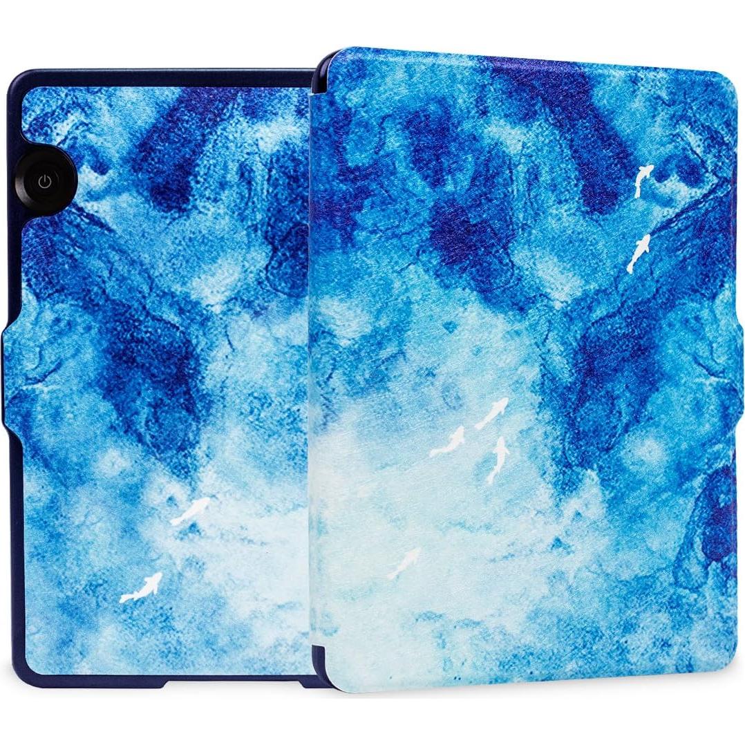 Funda Protectora WALNEW para Kindle Voyage 2014 - Cuero PU Delgado