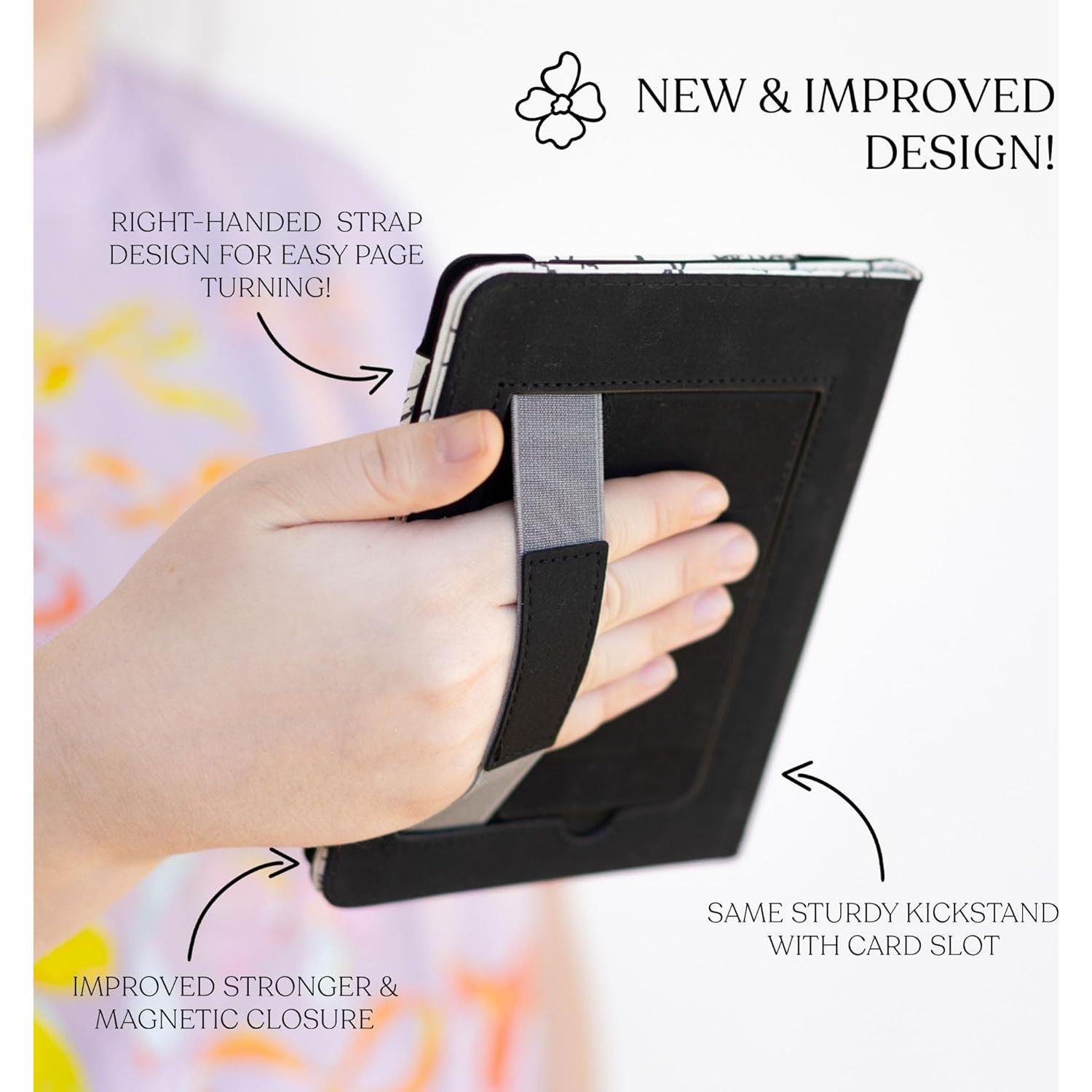 Funda de Cuero PU Elyse Breanne para Kindle Paperwhite 12" Floral