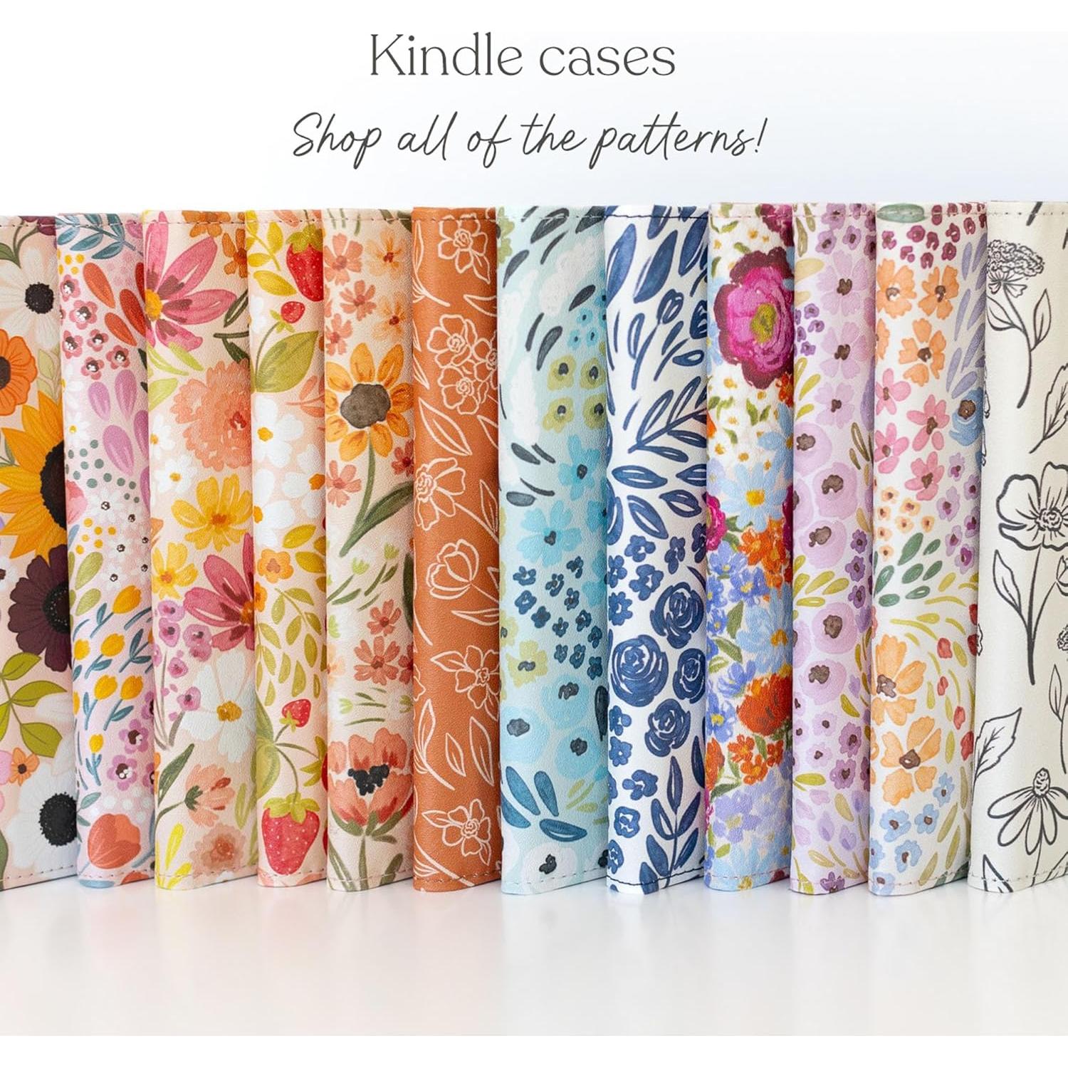 Funda de Cuero PU Elyse Breanne para Kindle Paperwhite 12" Floral